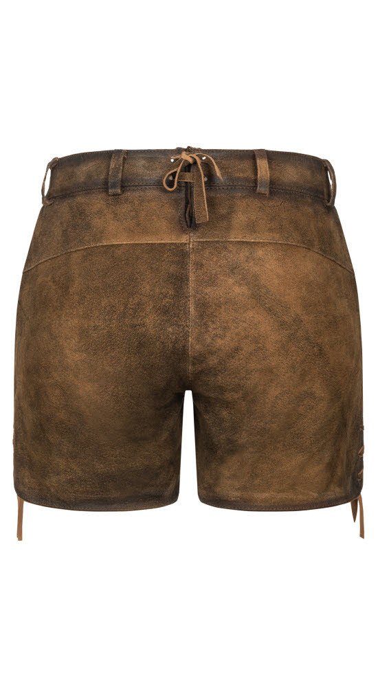 Nübler Trachtenlederhose Lederhose Hotpants Tamara in Tabak Braun von Nüble günstig online kaufen