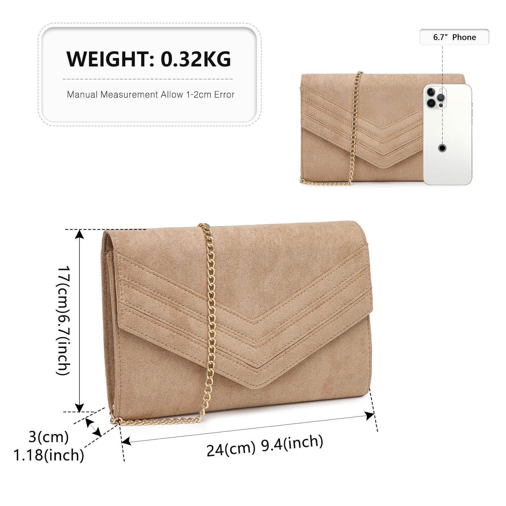 Miss Lulu Clutch Damen Elegante Abendtasche günstig online kaufen