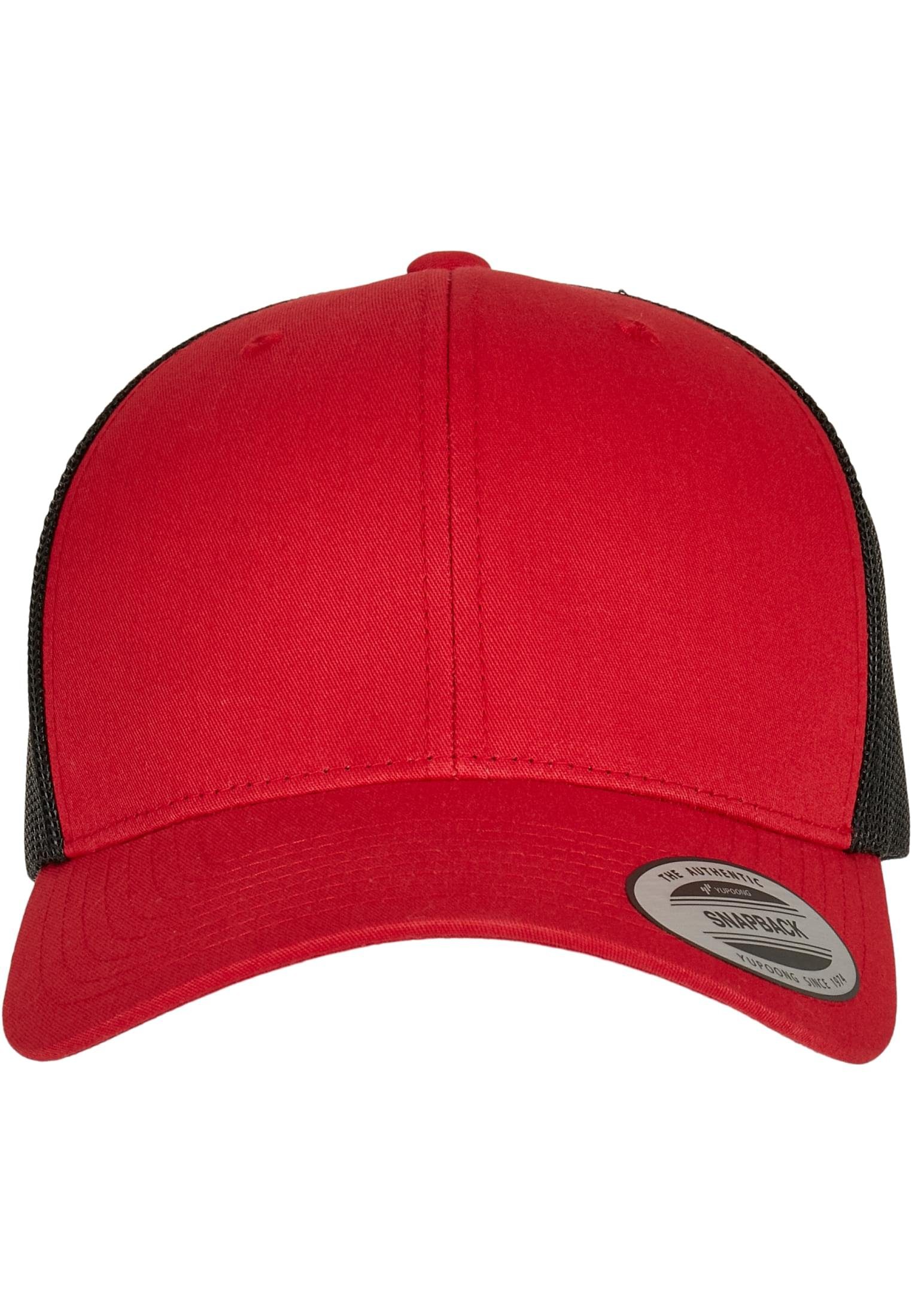 Retro 2-Tone Flex Cap Flexfit Trucker red/black Accessoires