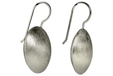 SILBERMOOS Paar Ohrhänger Auffällige Knopf-Ohrhänger, 925 Sterling Silber
