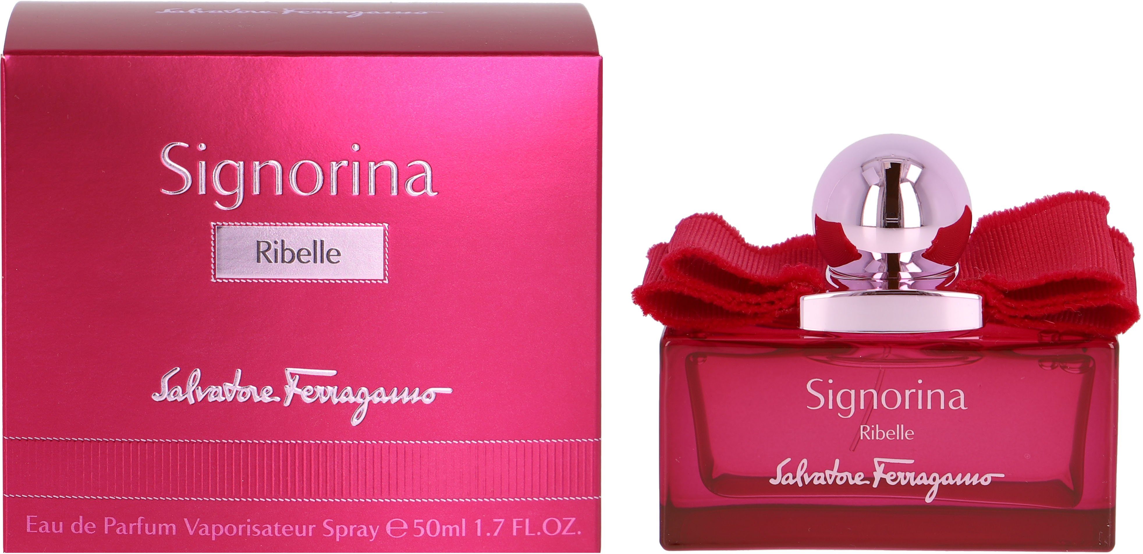 Salvatore Ferragamo Eau de Parfum Signorina Ribelle, mit holzig-würzigem Akkord