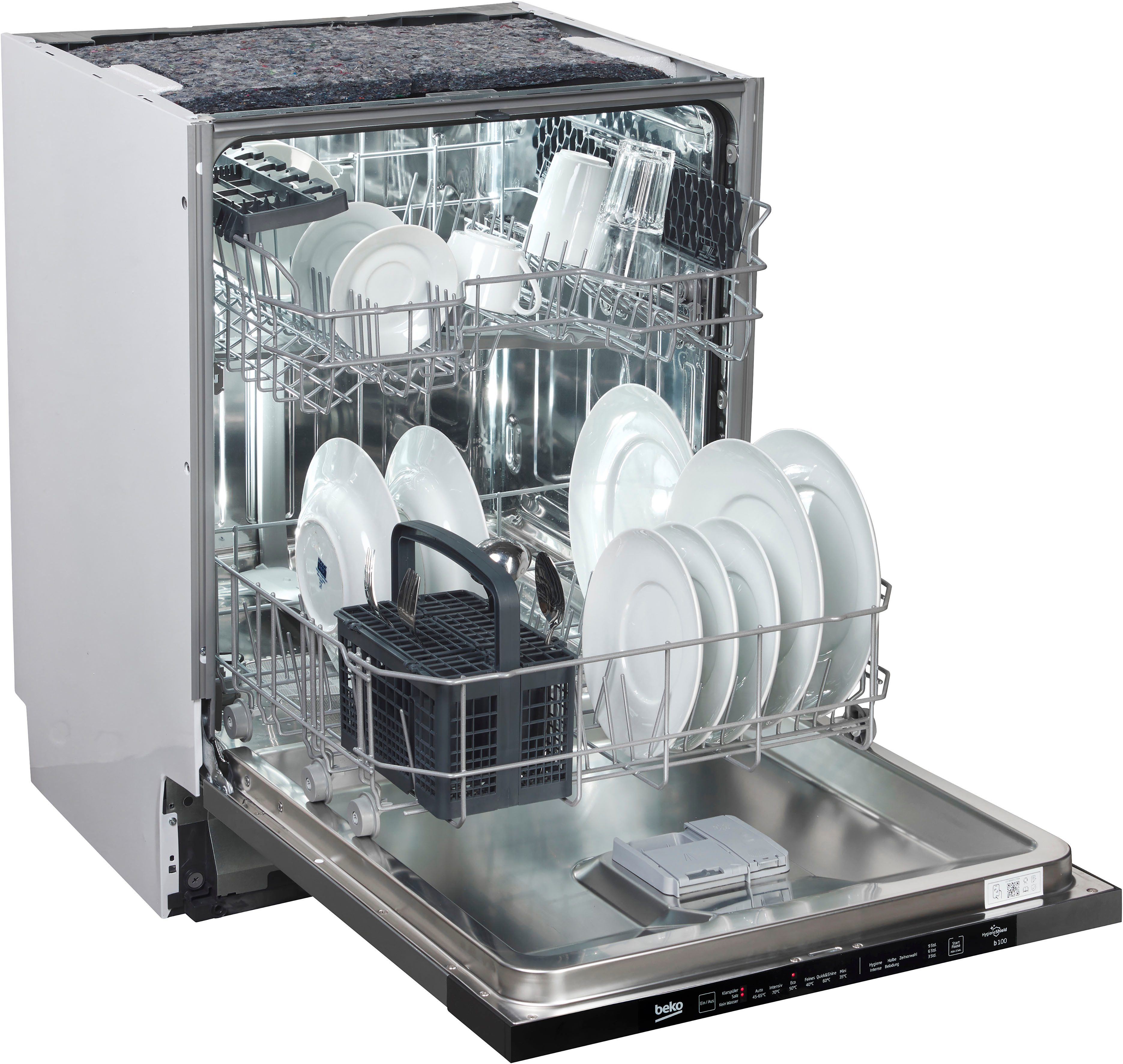 BEKO vollintegrierbarer Geschirrspüler BDIN16420, 12,9 l, 14 Maßgedecke, HygieneIntense – Maximale Hygiene durch besonders hohe Temperaturen – Bild 4 von 5