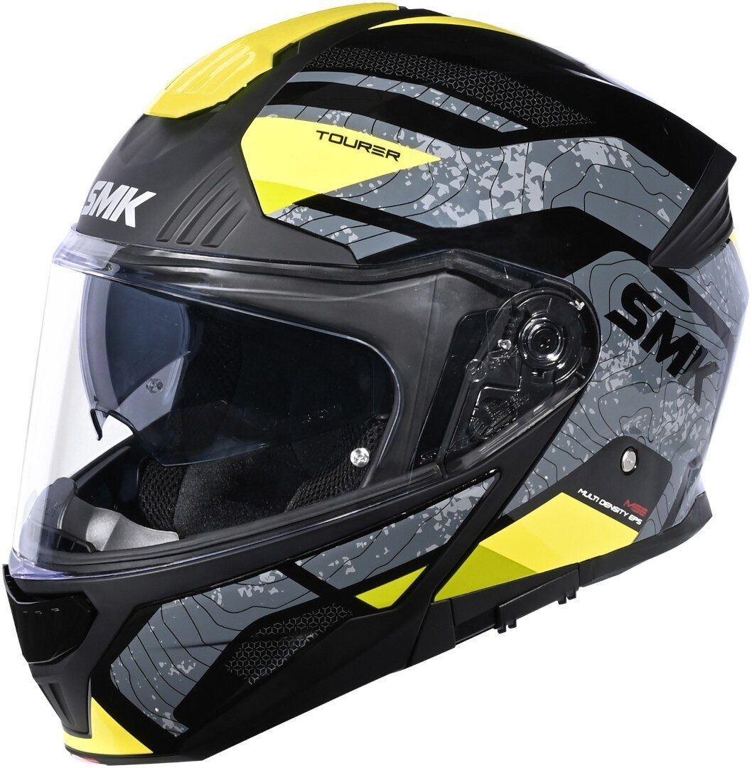 SMK Motorradhelm Gullwing Navigator Klapphelm, vorbereitet für Kommunikationssystem,integriertes Sonnenvisier