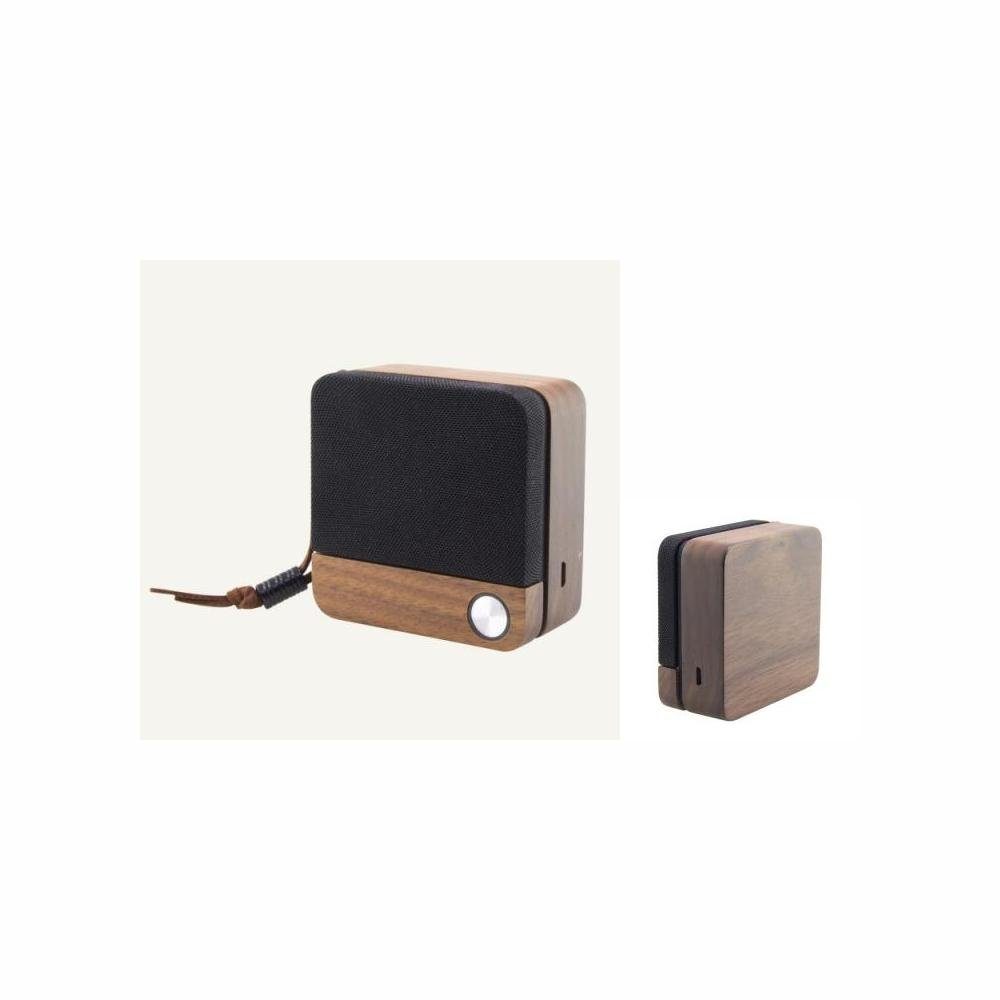 Bigbuy Drahtlose Bluetooth Lautsprecher Eco Speak 400 mAh 35W Holz Lautsprecher