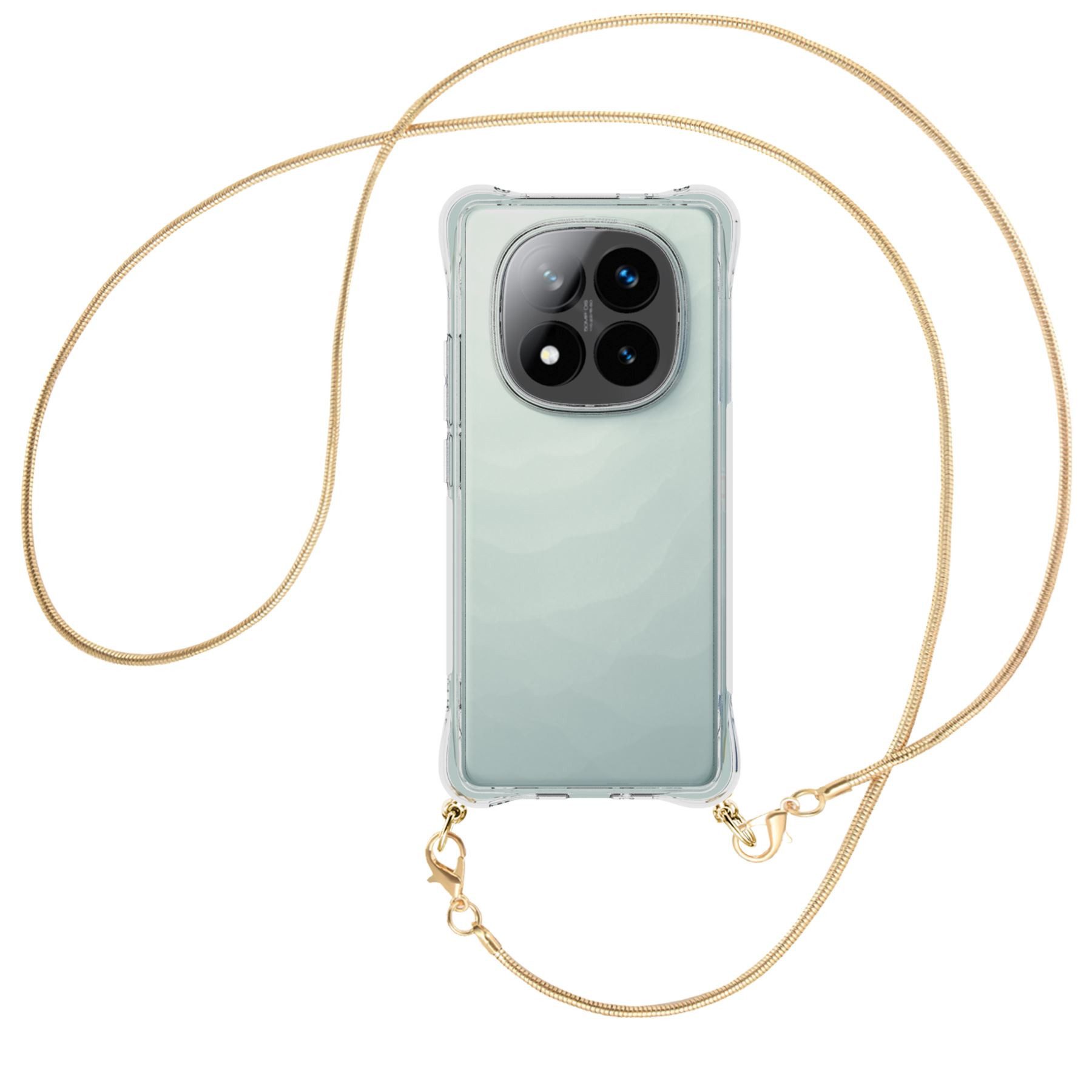 mtb more energy Handykette für Xiaomi Redmi Note 14 Pro Plus 5G [NC-955-MK], Umhängehülle mit Metallkette [NC-955-MK]
