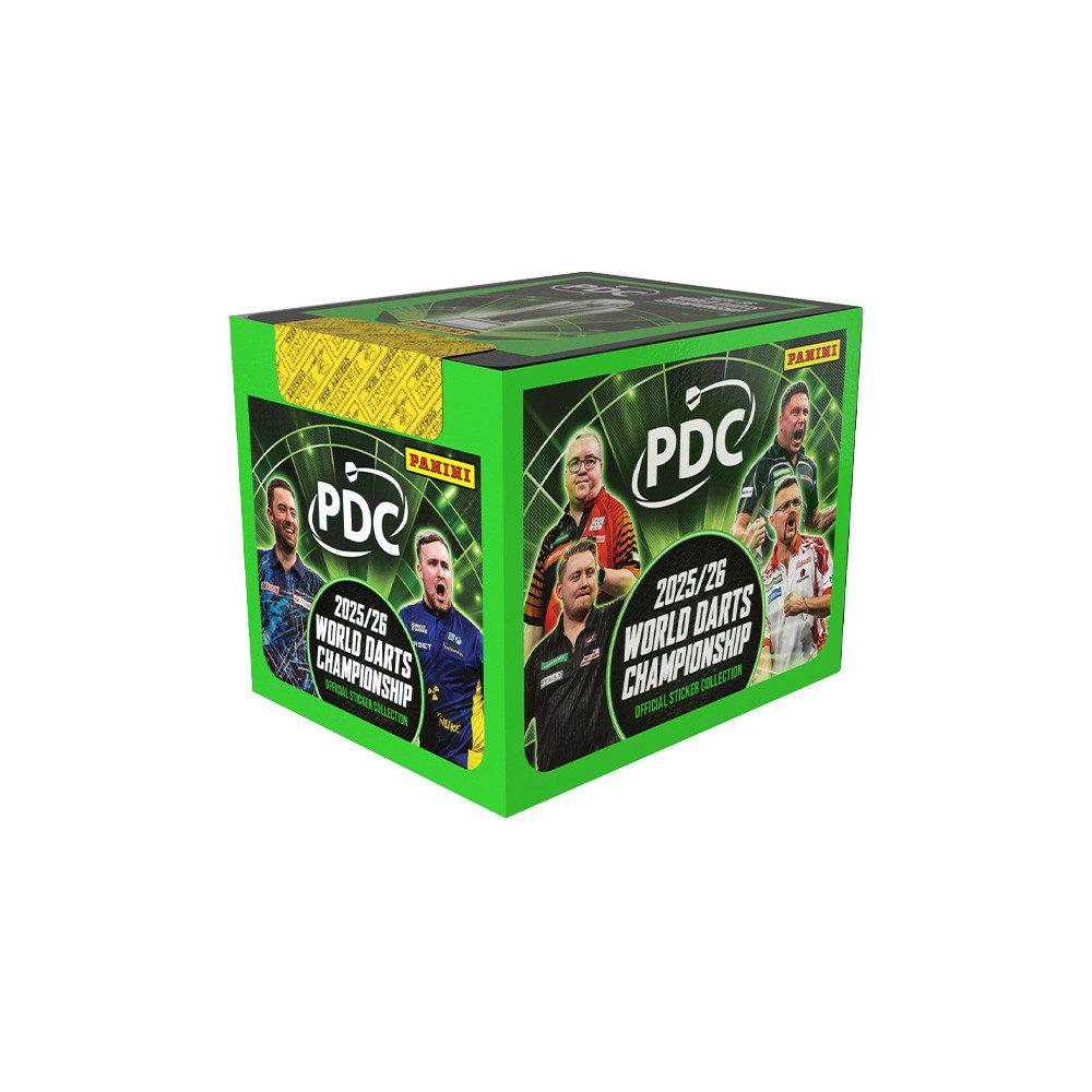 Panini Sammelkarte Darts PDC World Championship Sticker 2026 - 1 Display (36 Tüten)
