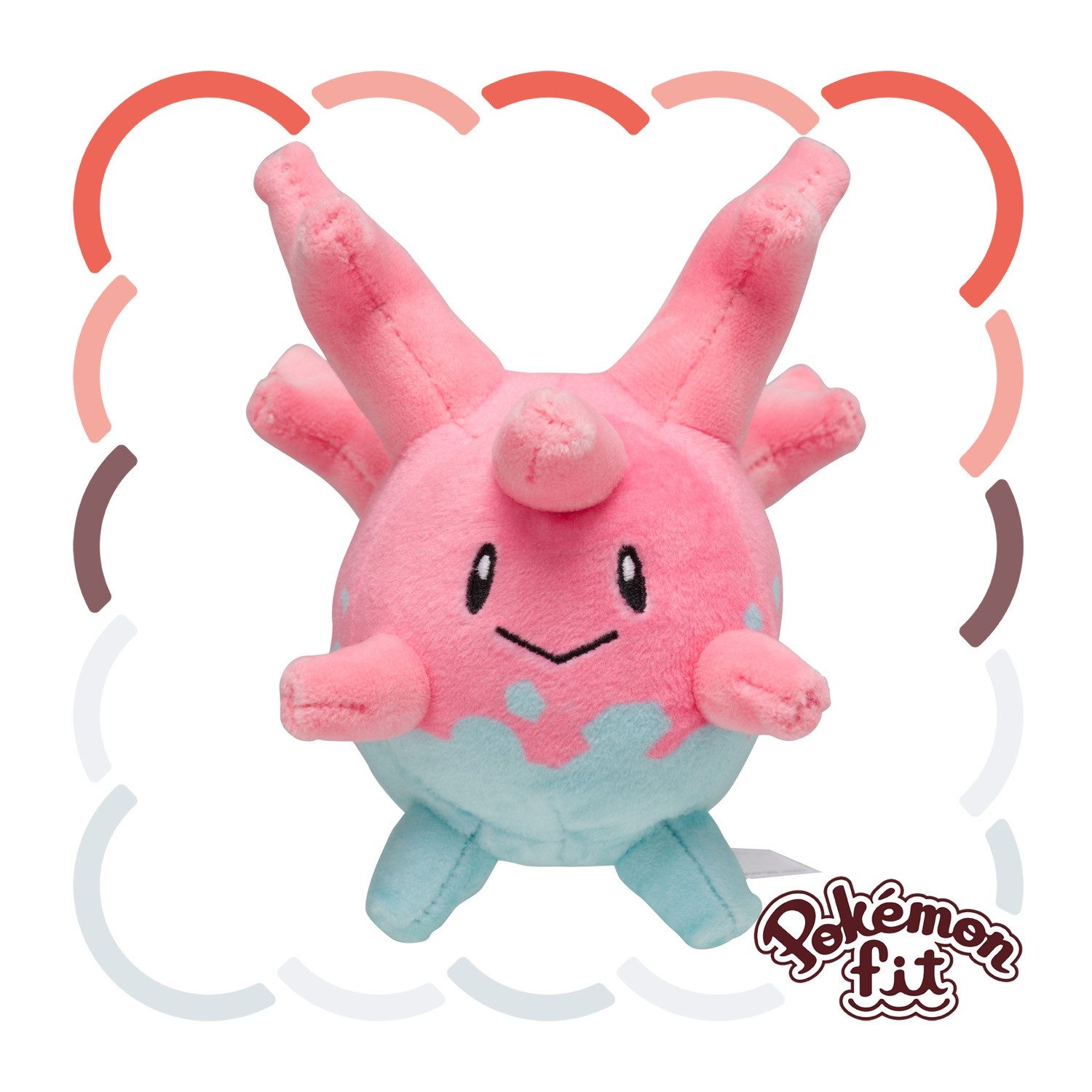Pokémon Center Plüschfigur Pokemon Corasonn Kuscheltier - 13 cm Plüschtier Corsola