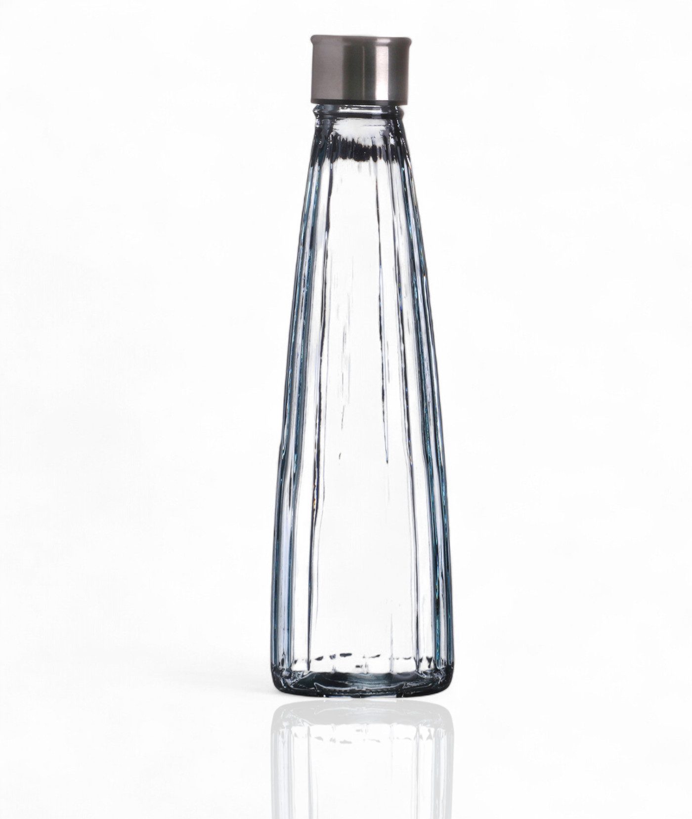 WestCraft Wasserkaraffe Vintage Glas-Wasserflasche 750ml – Diamant oder Linear – Pastellfarben, (1-tlg), Einzeln oder im Set – luftdicht, wiederverwendbar, stylisch & stilvoll