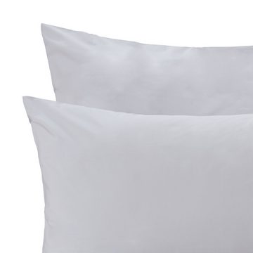 Bettbezug Perpignan Bettdeckenbezug aus 100% Baumwoll-Perkal, Urbanara (1 St), Reiner Baumwoll-Perkal, Puristisches Design, Transparente Knöpfe