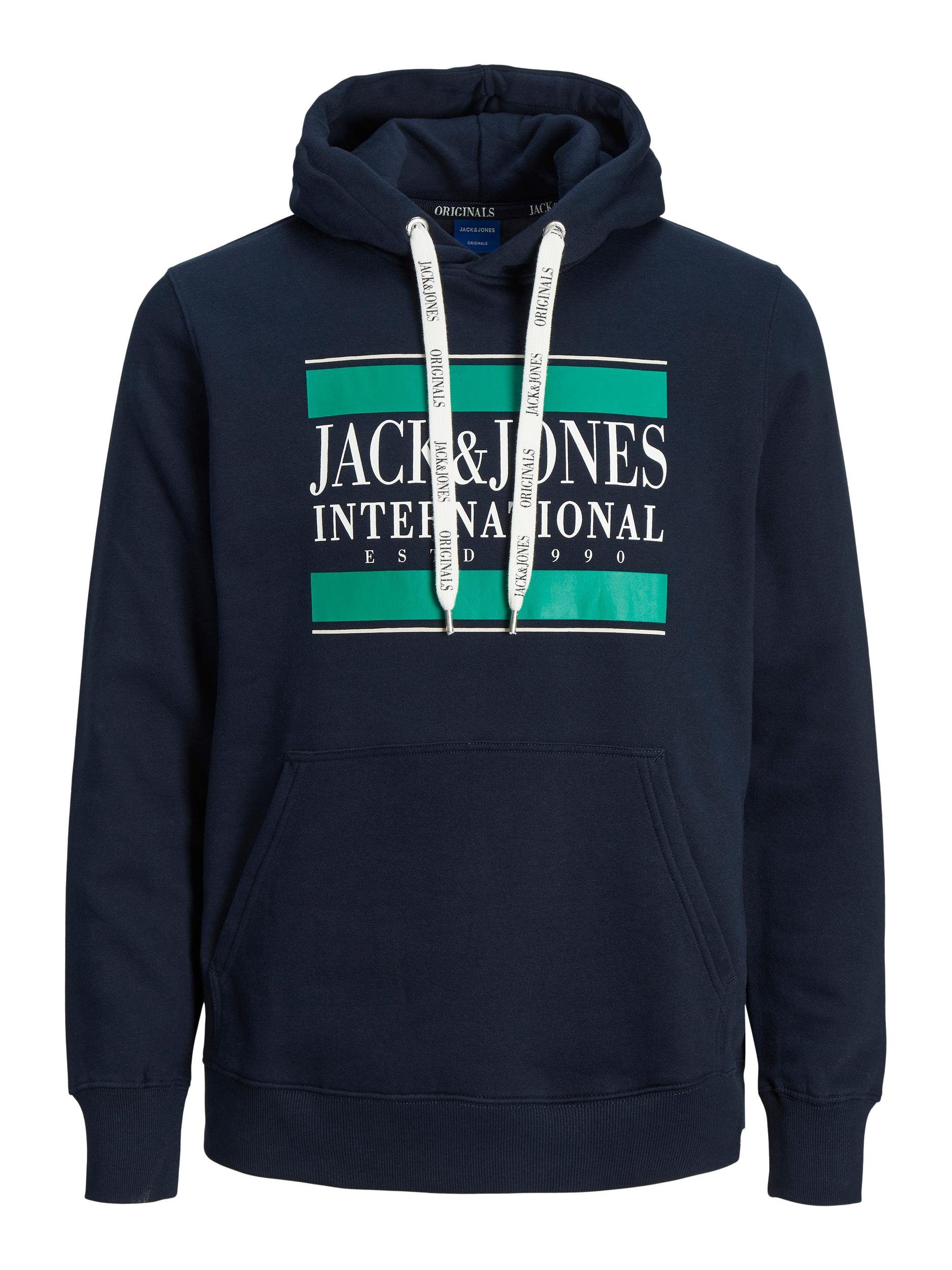 Jack & Kapuze Jones International Hoody blazer Kapuzensweatshirt mit navy Hoodie