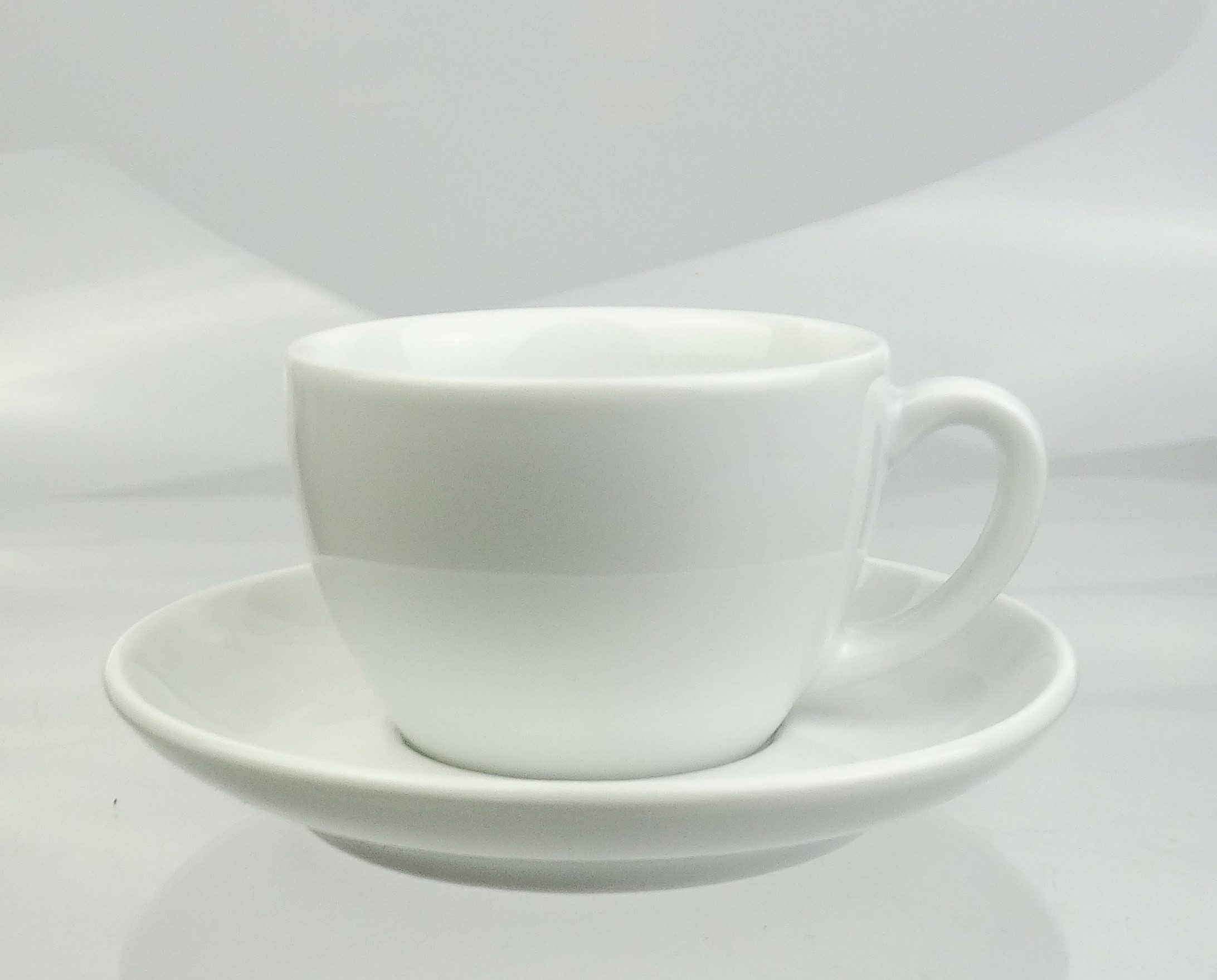 Ancap Cappuccinotasse dickwandig, mit großem Henkel, Porzellan