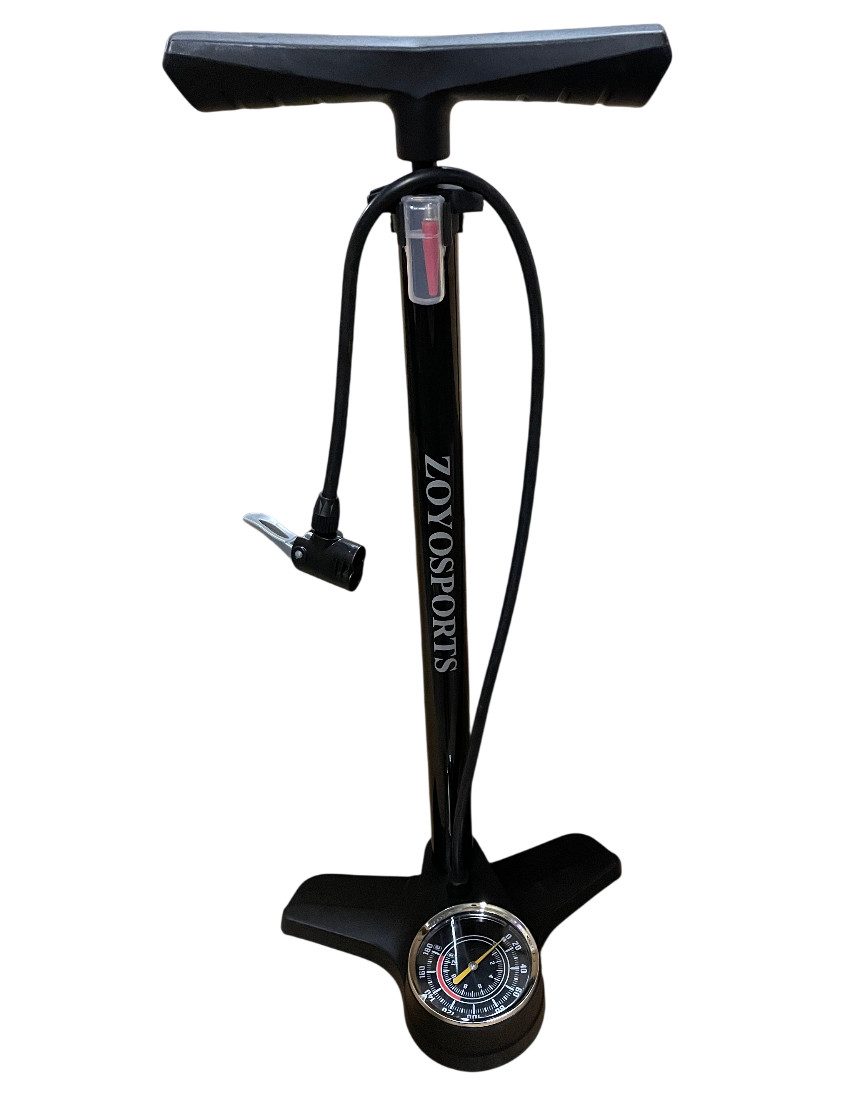 habeig Luftpumpe Fahrrad Standluftpumpe alle Ventile Luftpumpe Standpumpe Fahrradpumpe – Bild 2 von 5