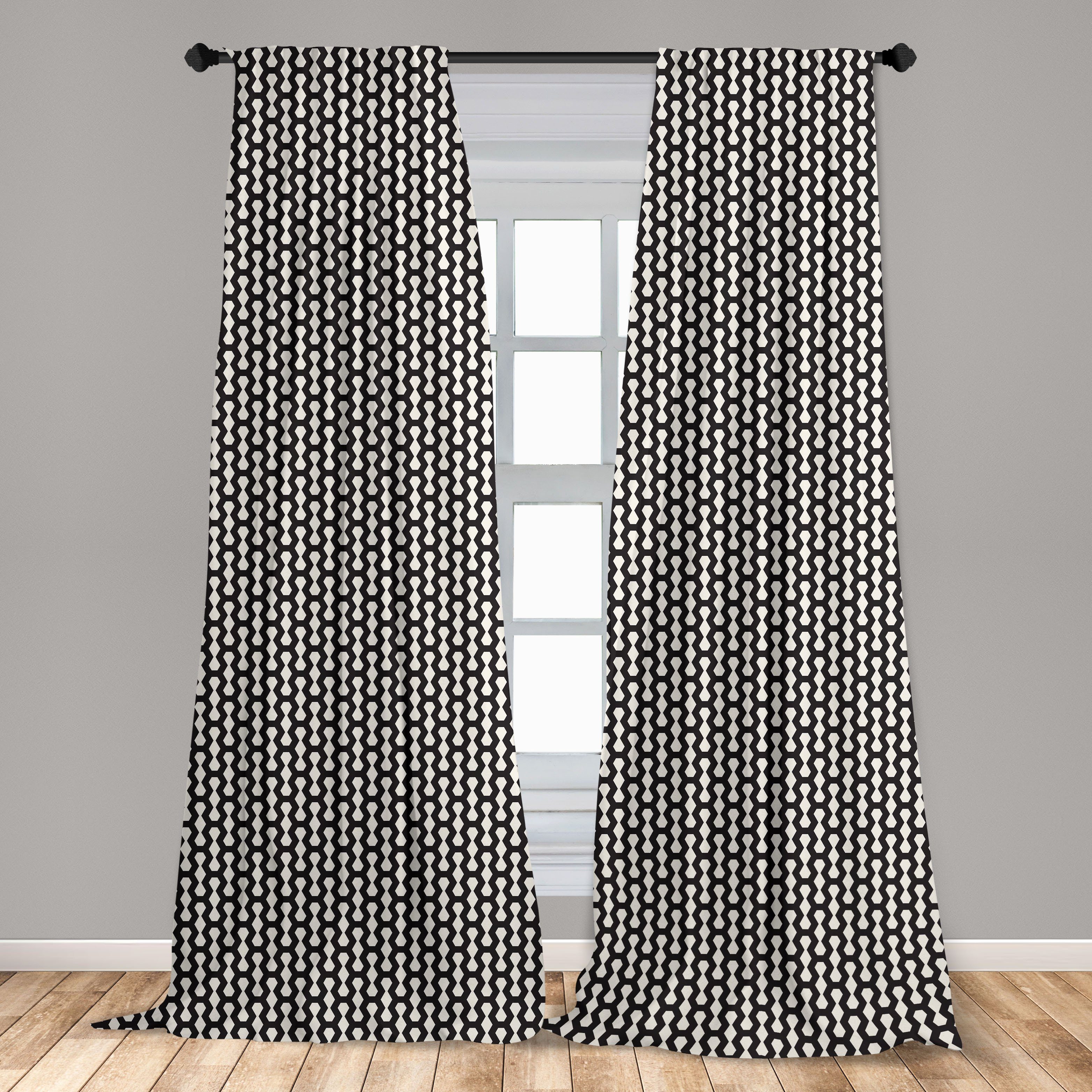 Dekor, Vorhang Abstrakt Continuing Gardine für Microfaser, Schlafzimmer Einfache Wohnzimmer Abakuhaus, Zigzags
