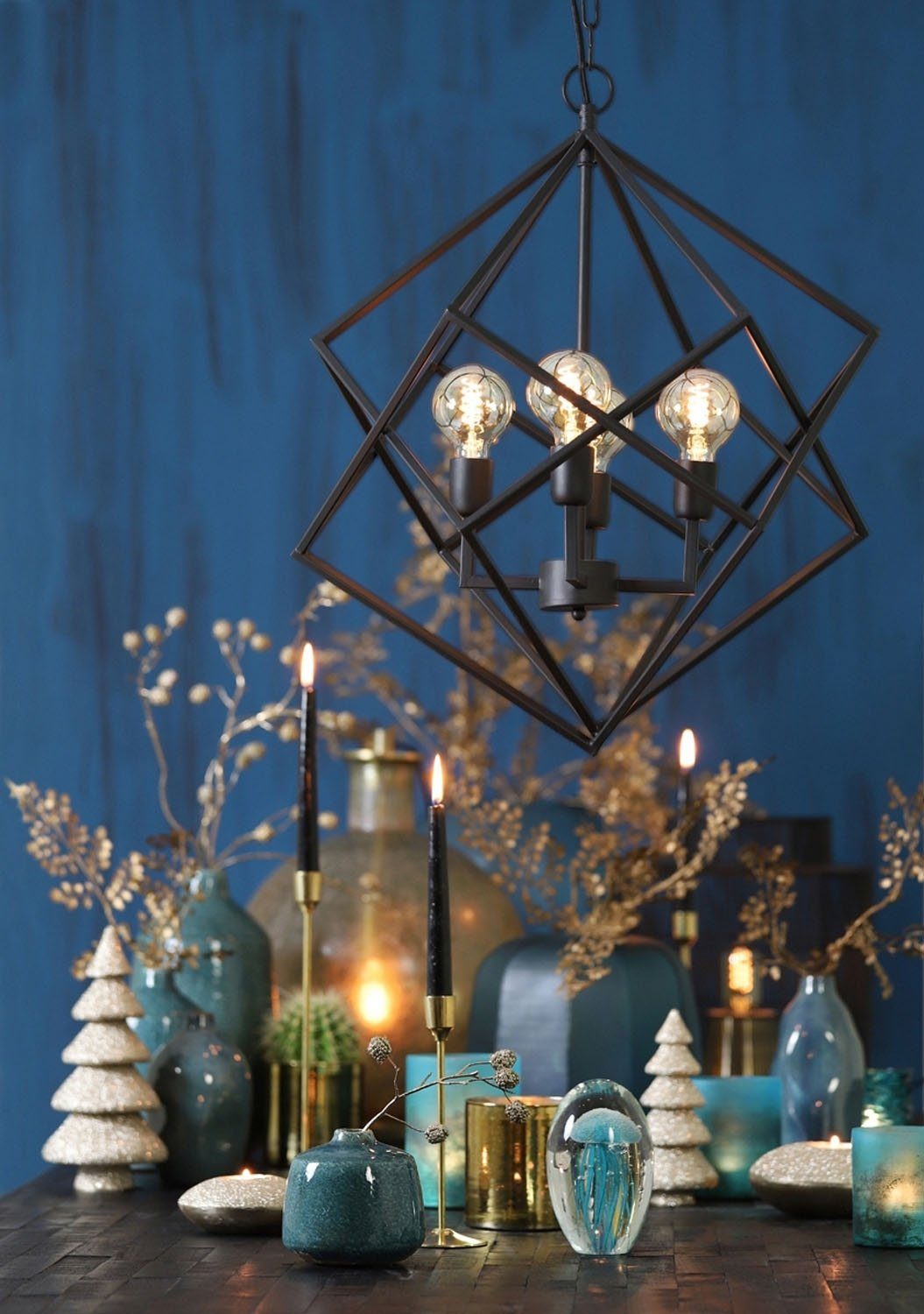 Light & Living Lampenschirm Kerzenständer SERLA, Gelb, Ø 7,5 cm