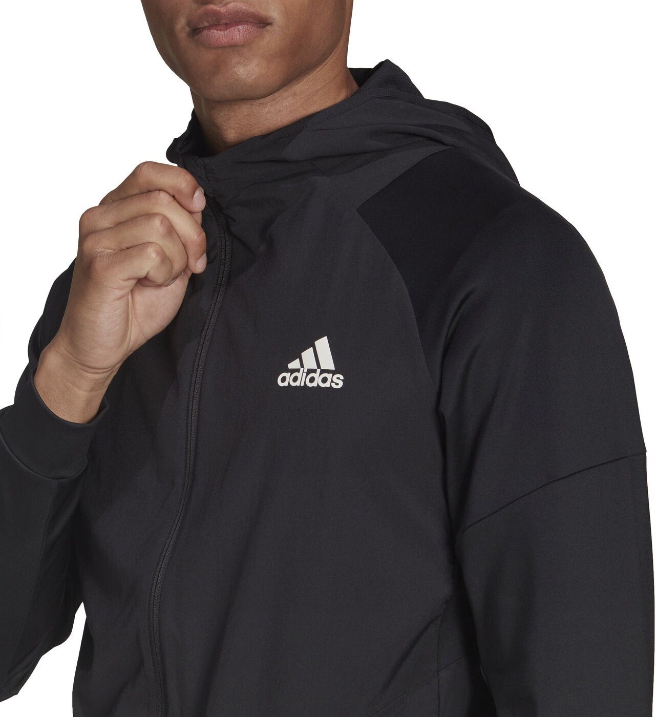 Black Jacke Adidas M Herren Performance Sportswear TRAIN adidas Funktionsshirt FZ adidas