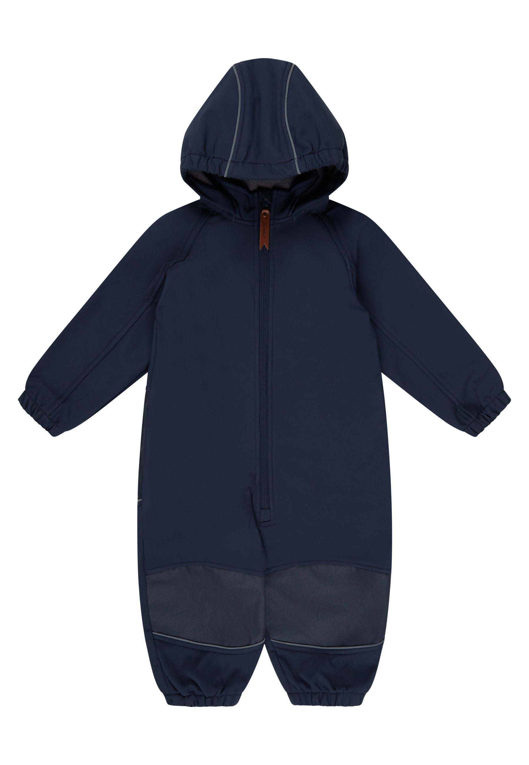 Sterntaler® Strampler Overall Softshell (1-tlg., abnehmbare Kapuze, reflektierende Details)