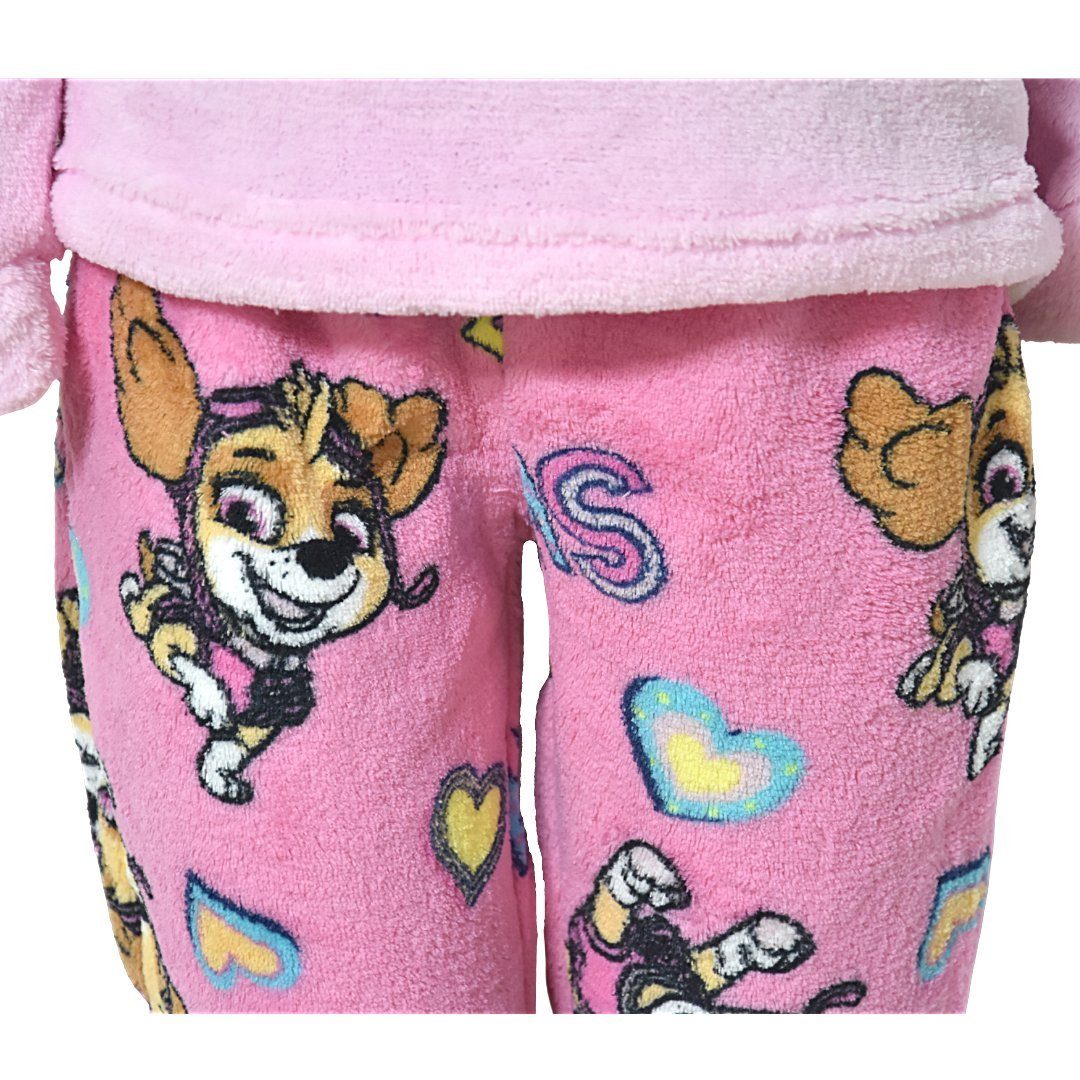 Kinder Kinderunterwäsche PAW PATROL Pyjama Skye (2 tlg., 2 teilig) Paw Patrol Mädchen Schlafanzug Kinder Fleece Pyjama weich und