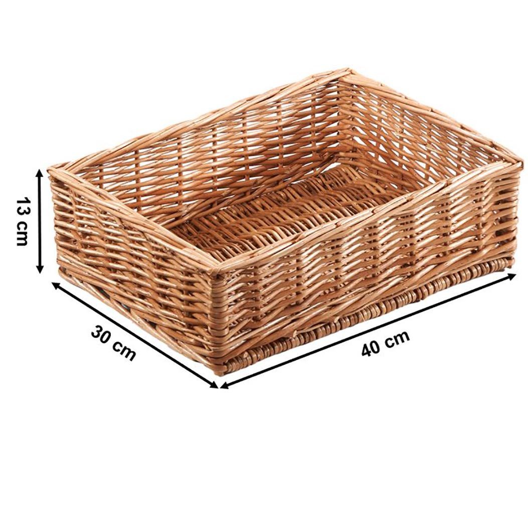 Kobolo Aufbewahrungskorb Regalkorb Korb Box aus Weide Nina - 40x30xx13 cm ( günstig online kaufen