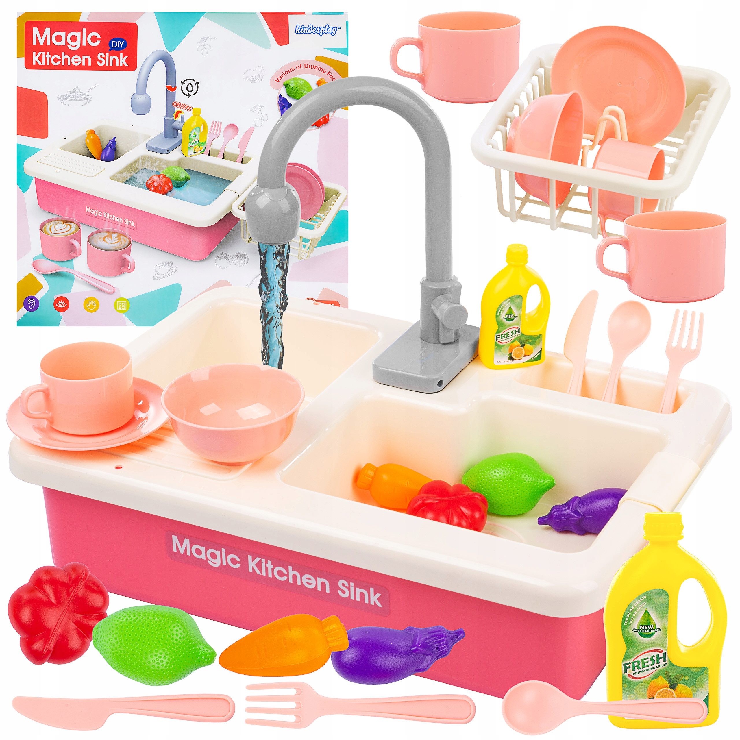 Kinderplay Dolls & Strollers Spielküche Spielküchen-Spülbecken – Realistisc günstig online kaufen