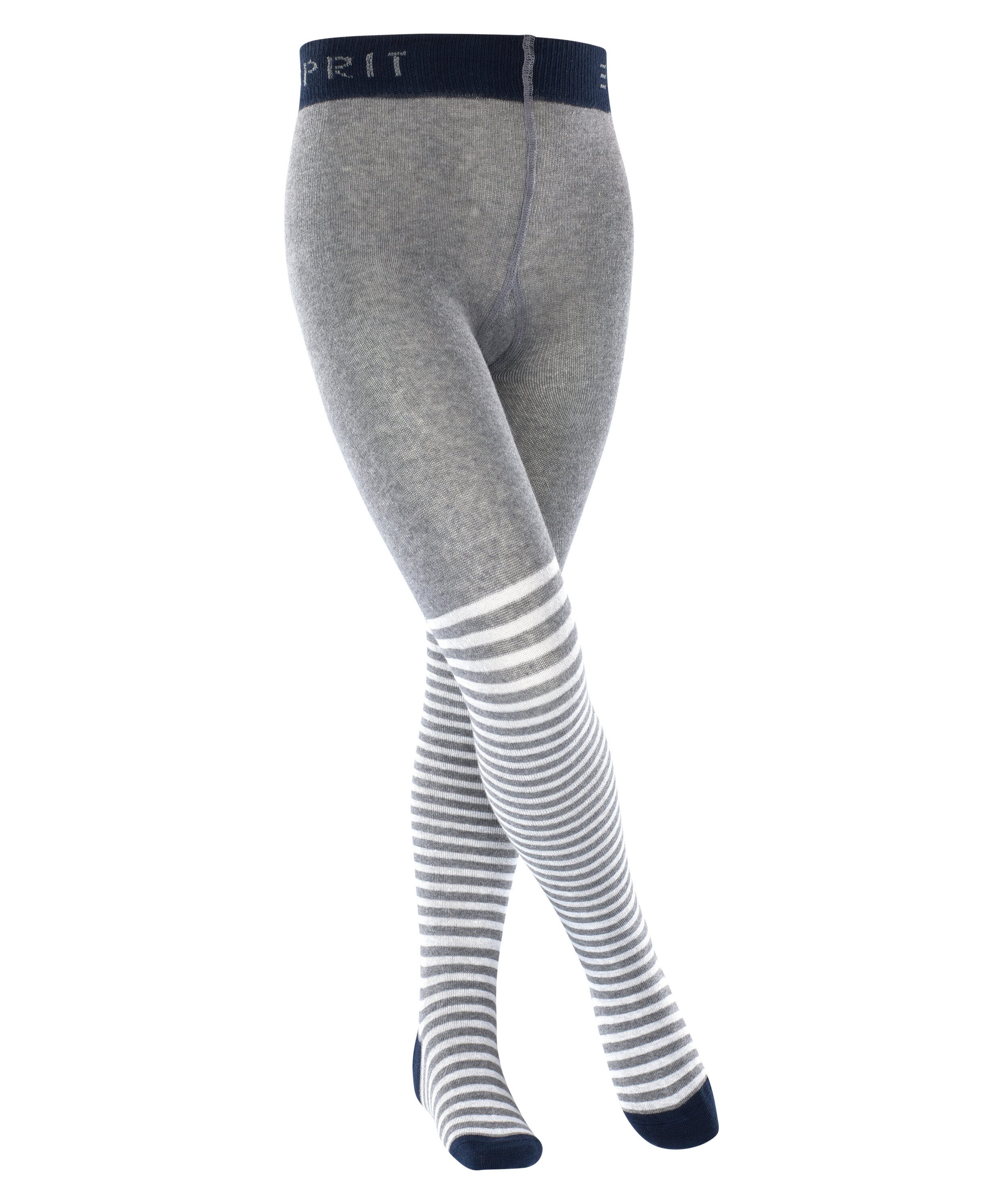 Esprit Strickstrumpfhose Easy Stripe (1 St) mit Komfort-Bündchen