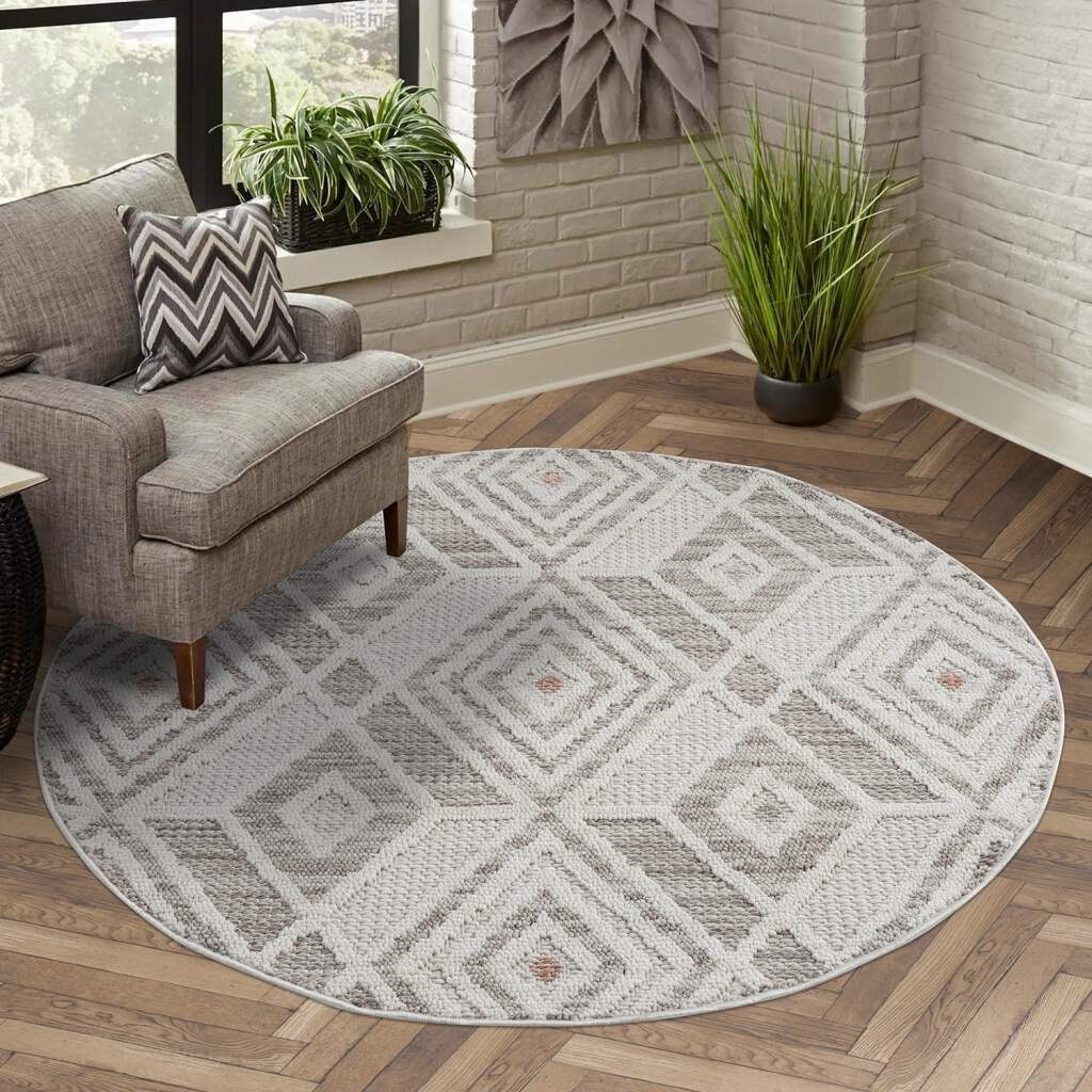Carpet City Teppich LINDO 8875, rund, günstig online kaufen