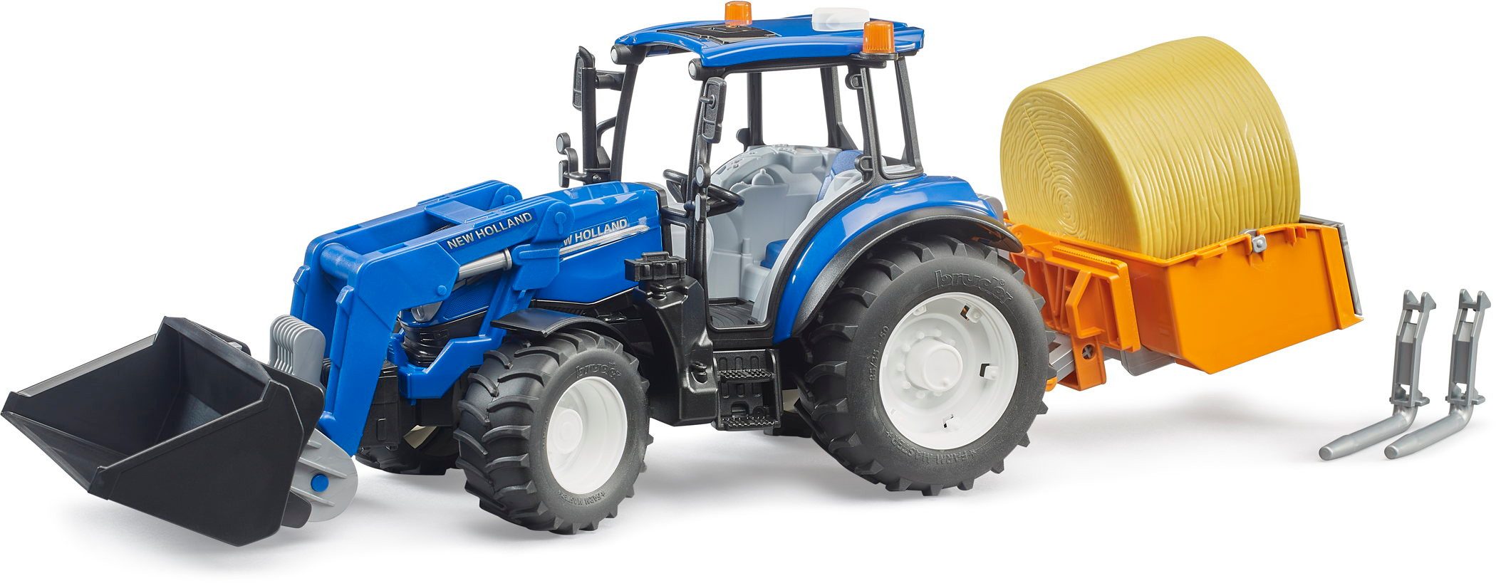 Bruder® Spielzeug-Traktor Spielfahrzeug Traktor New Holland T5.120 Frontlad günstig online kaufen