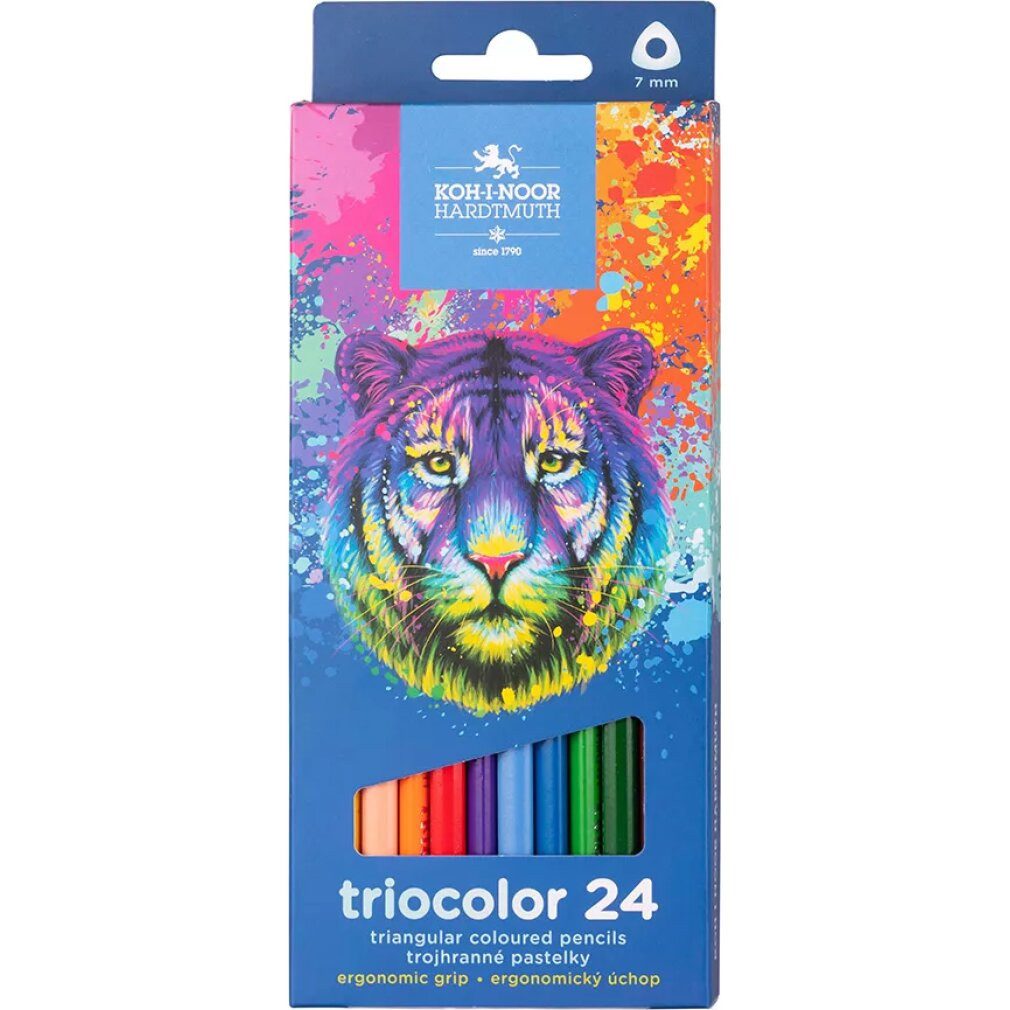 KOH-I-NOOR Buntstift Triocolor Dreieckige Buntstifte 12 St. Tiger