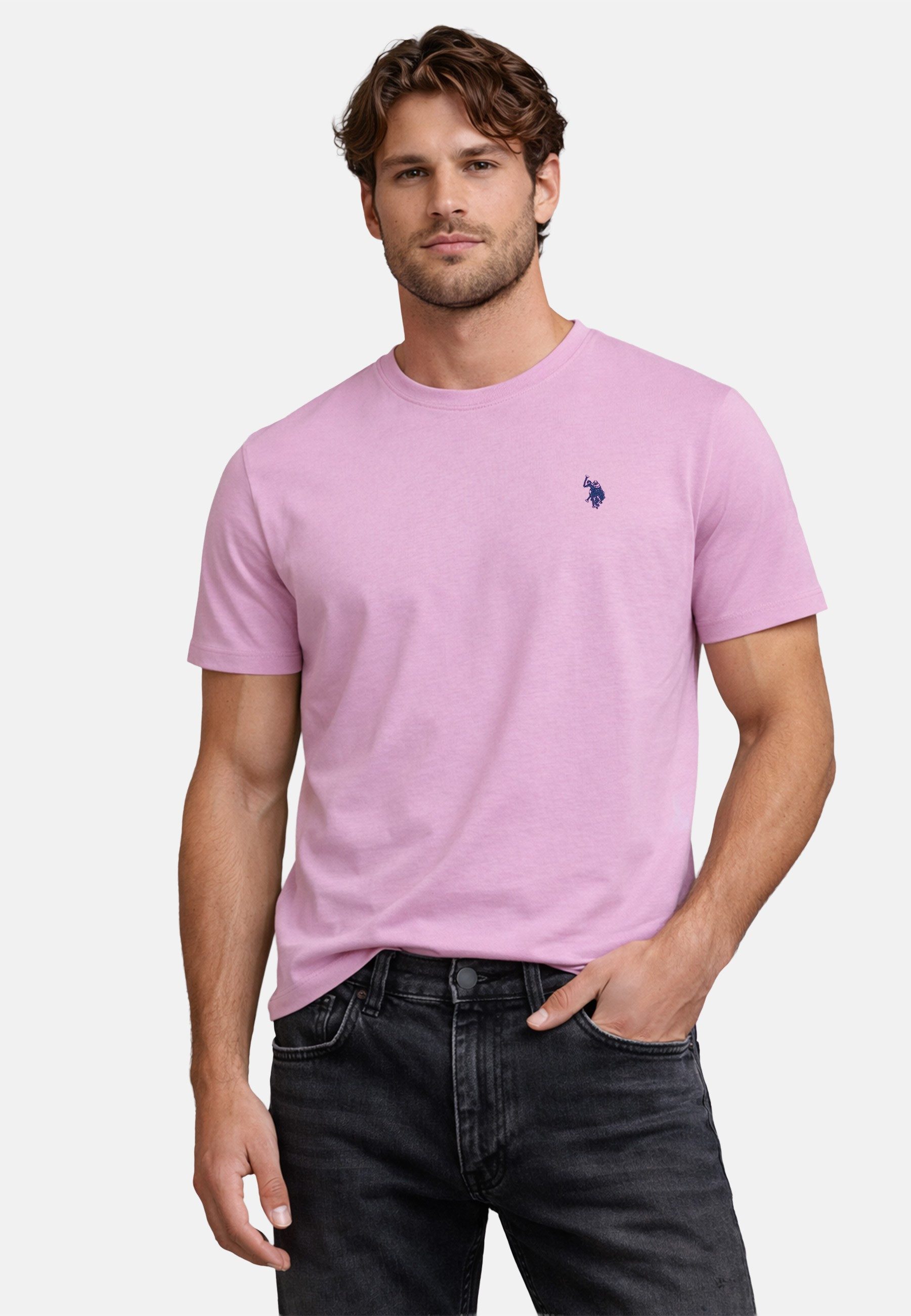 U.S. Polo Assn. T-Shirt USCaaleb – Herren Basic mit Rundhalsausschnitt 100 günstig online kaufen