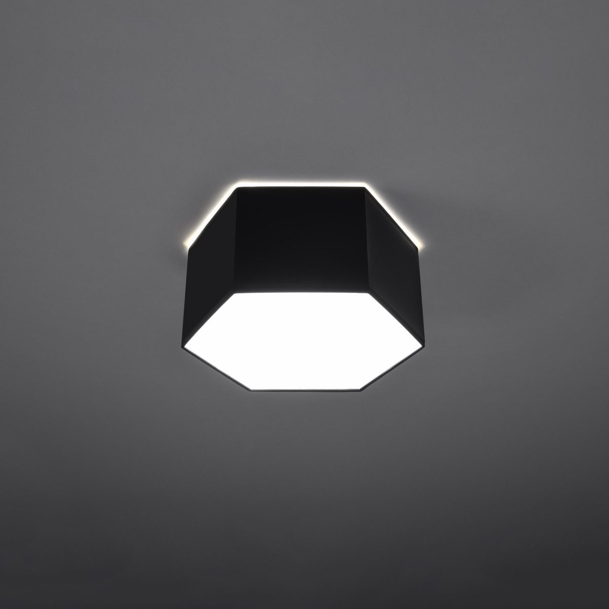 SOLLUX lighting Deckenleuchte Deckenleuchte Sunde 15 Schwarz, Nicht enthalten