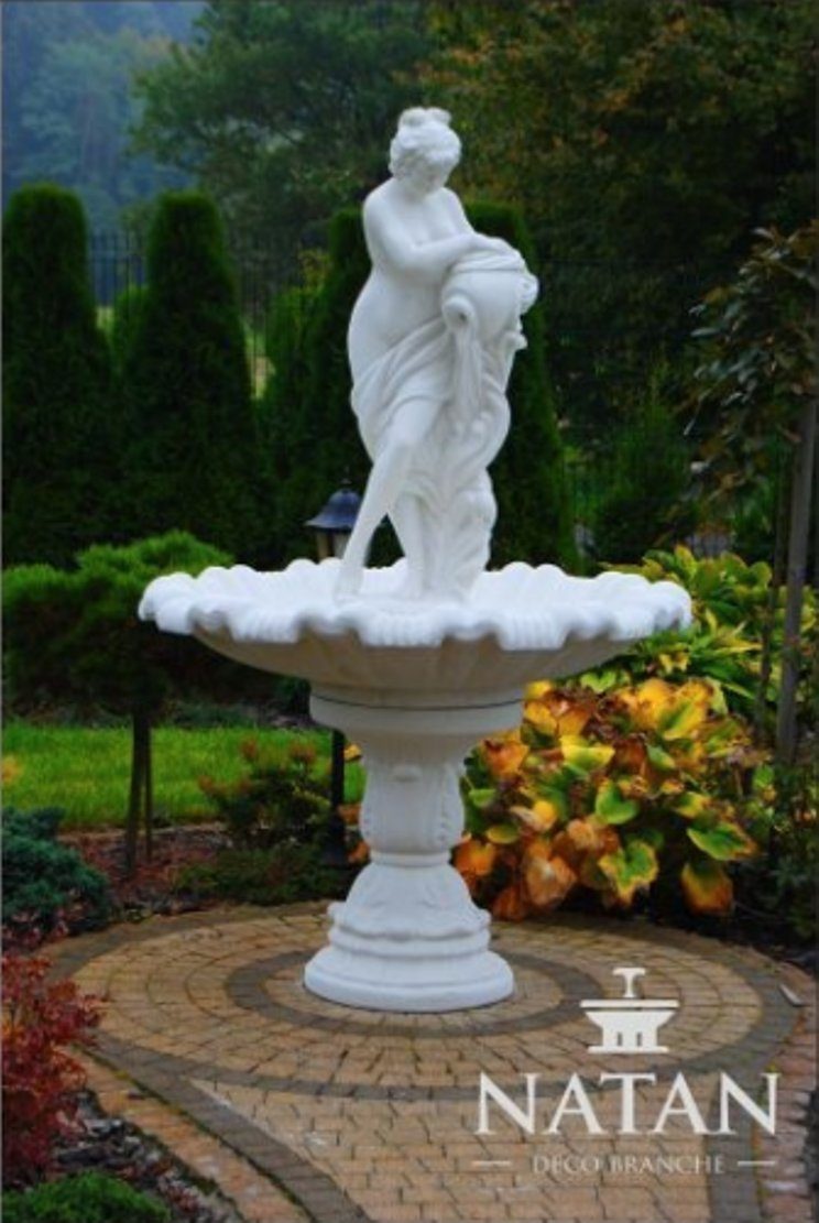 JVmoebel Skulptur Zierbrunnen Springbrunnen Skulptur Brunnen Garten Fontaine Teich, Made in Europa
