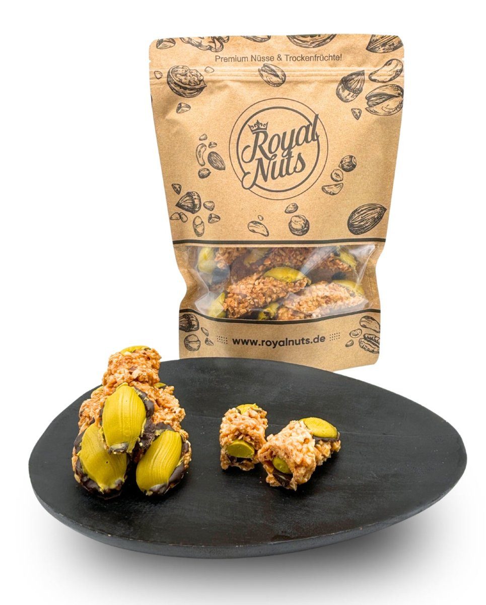Royalnuts Genuss GmbH Kuchen 12 Stück Cannoli mit Pistazie & Krokant, Royalnuts