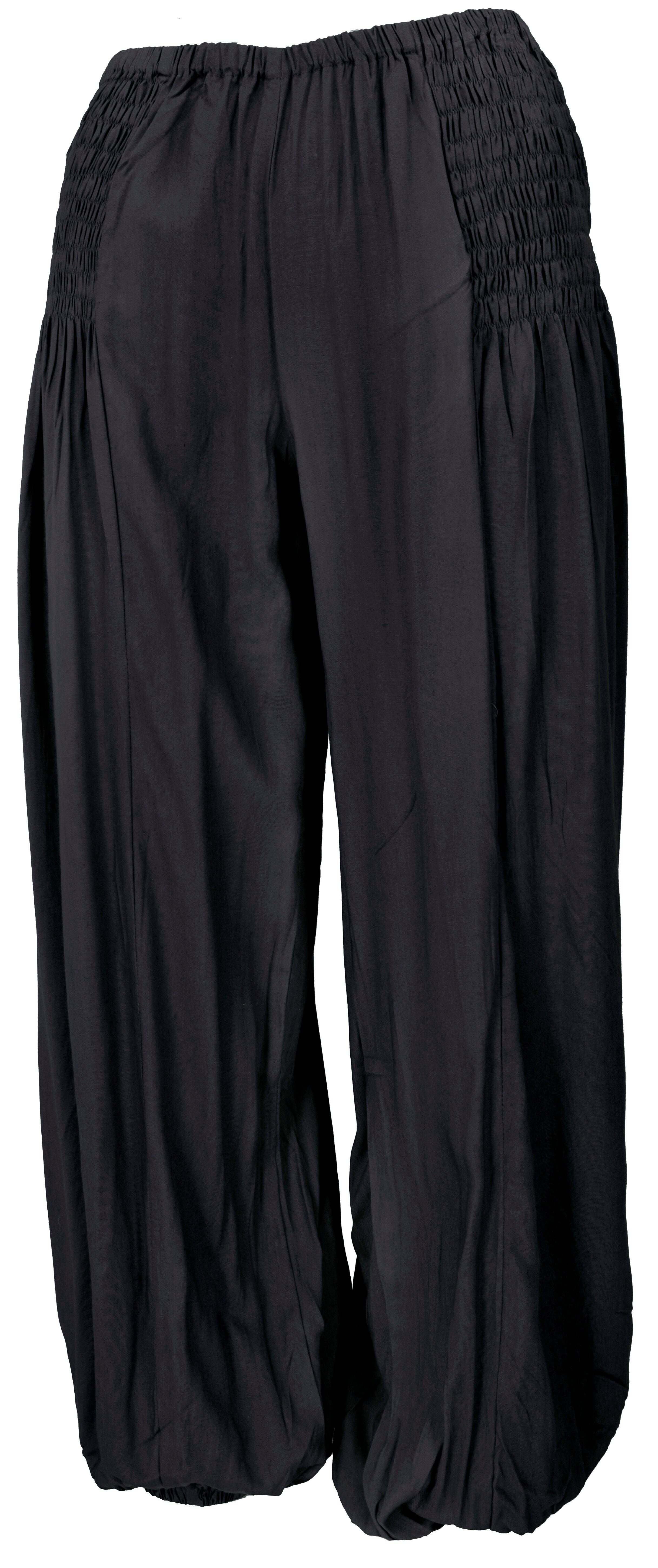 Guru-Shop Relaxhose Luftige Muckhose, Boho Pluderhose, günstig online kaufen