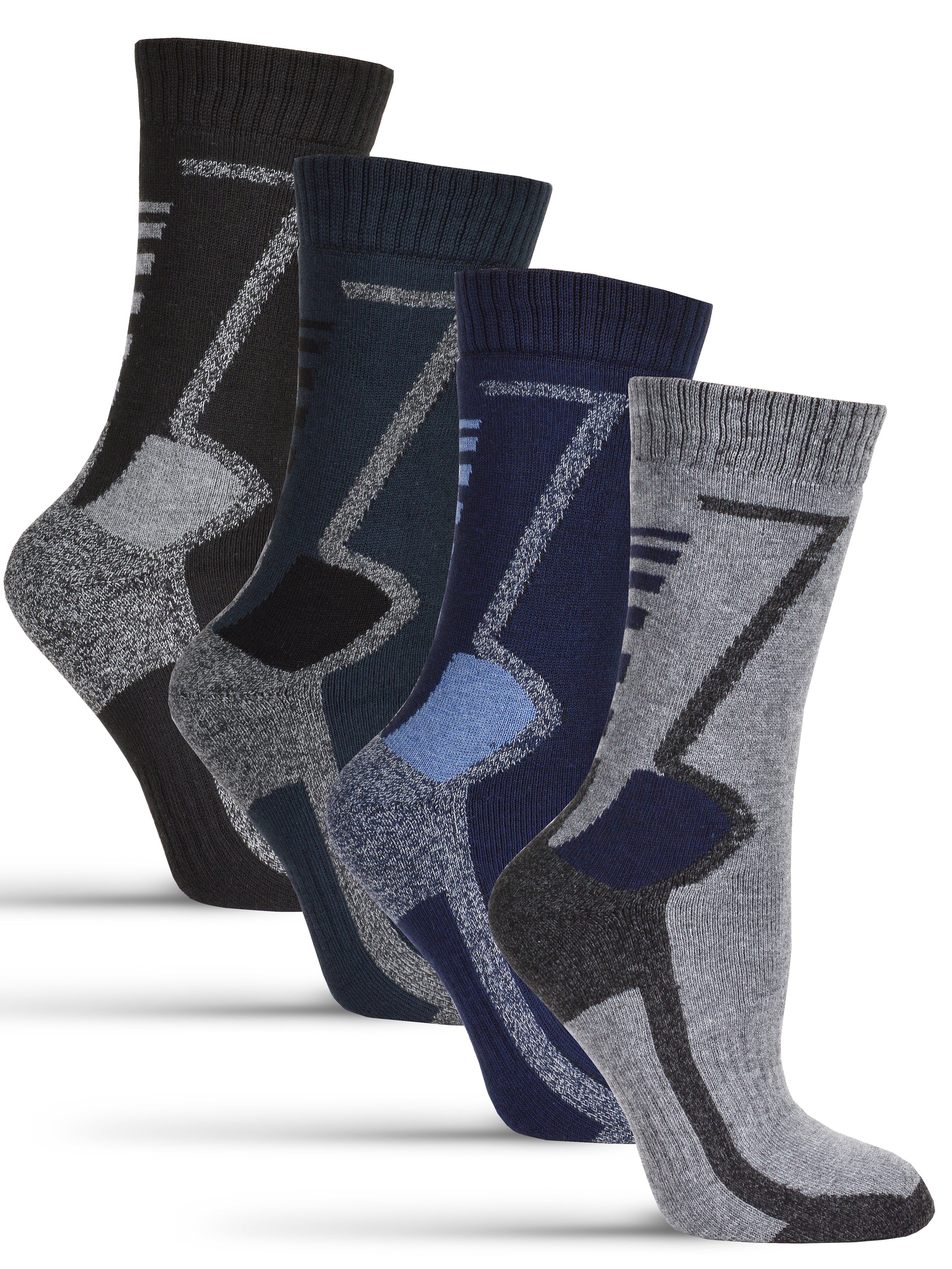 Frostfighter Thermosocken Wintersocken (6 Paar) Anitipilling Innenfutter, Vollfrottee Innenfutter, warme dicke Socken