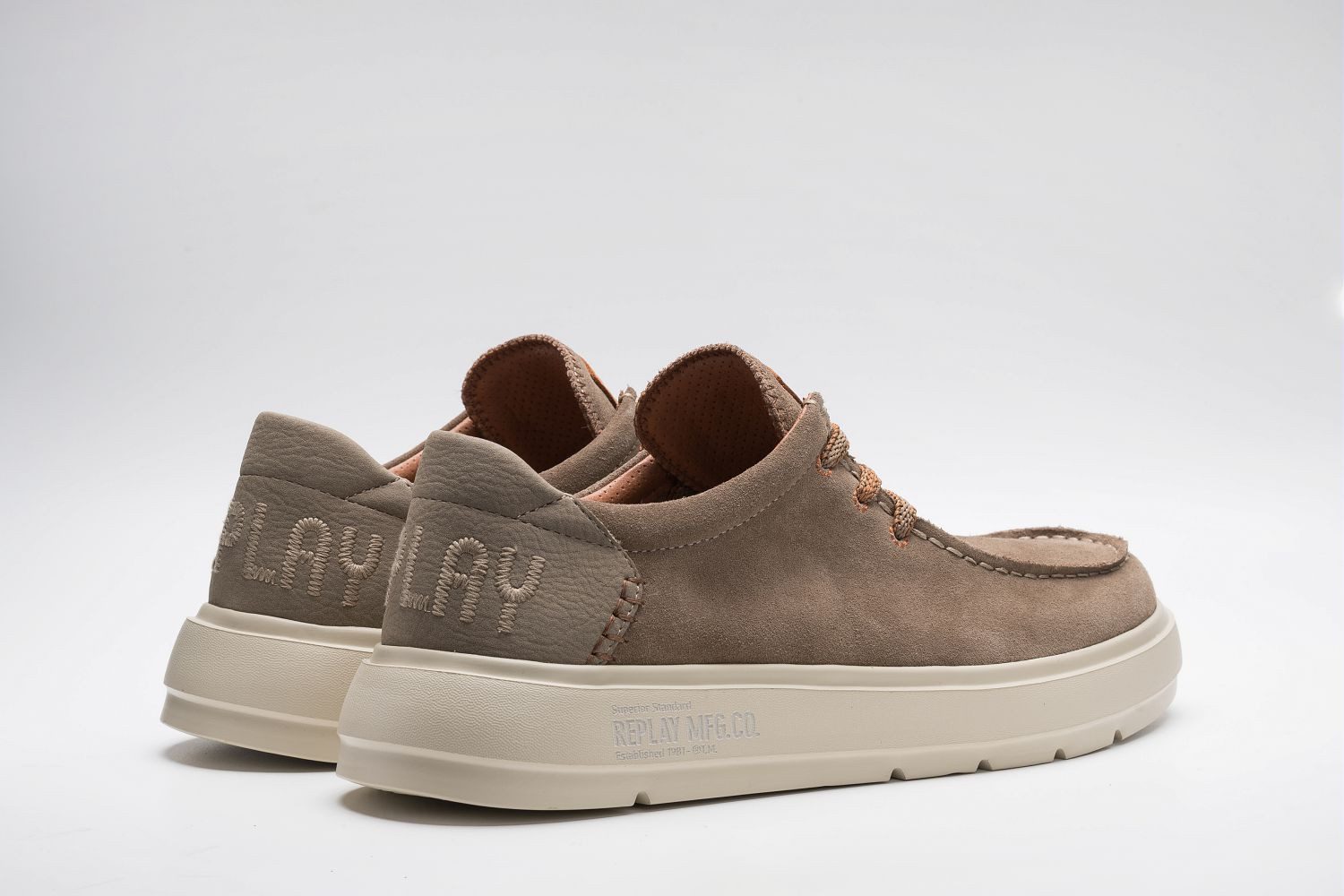 Replay Schnürschuh Mokassin, Halbschuh, Casual-Sneaker mit gepolstertem Schaftrand