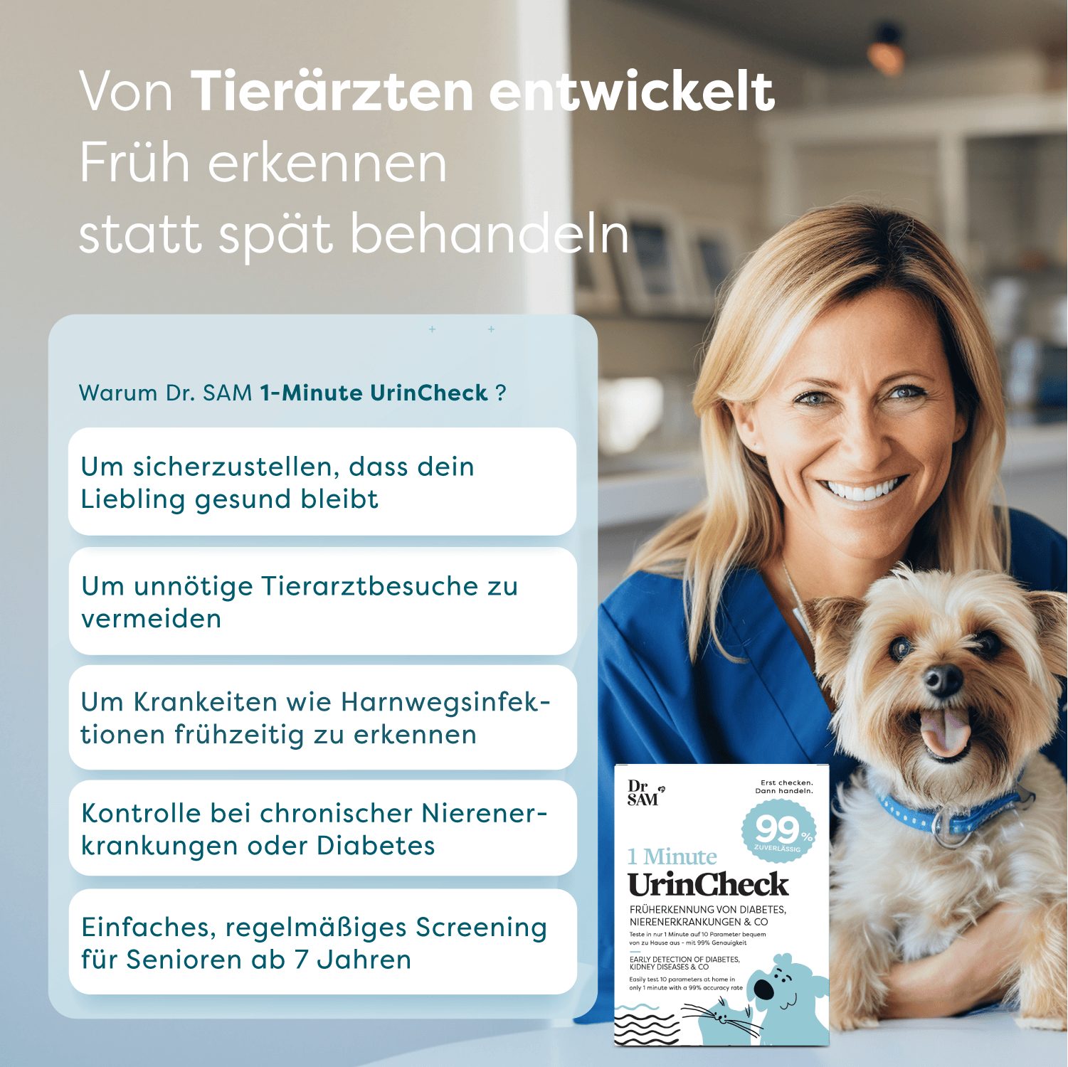 Dr. SAM Nährstoffmangeltest Dr. SAM UrinCheck – 1-Minuten Urintest für Hunde & Katzen, 1-tlg. – Bild 4 von 5