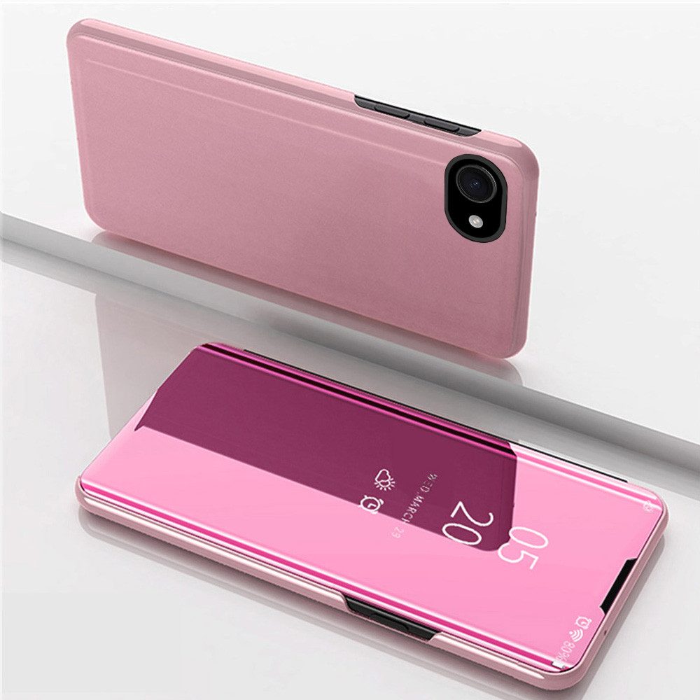 FITSU Handyhülle Handyhülle Spiegel Hülle für Apple iPhone 16e Handytasche Flipcase 6,1 zoll, Schlanke Handytasche Flipcase für Apple iPhone 16e Handyhülle