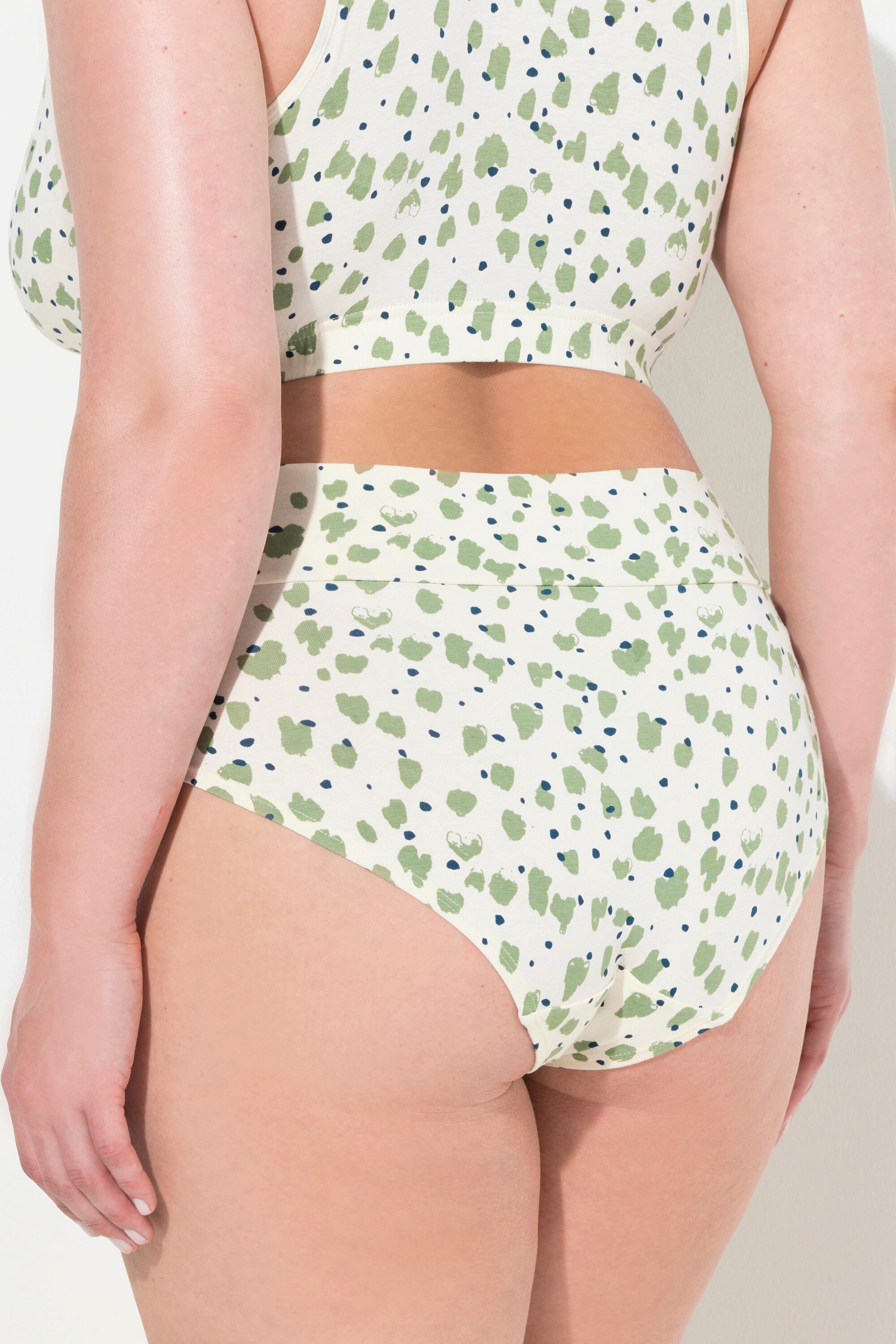 Ulla Popken Slip Slip breiter Bund Punkte Biobaumwolle Schwangerschaft