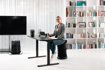 TOPSTAR Bürostuhl Sitzhocker Sitness 4D, Kunstfaser, Schwarz