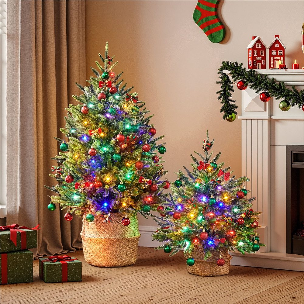 Yaheetech Künstlicher Weihnachtsbaum 61/91,5 cm H Tisch-Weihnachtsbaum mit günstig online kaufen