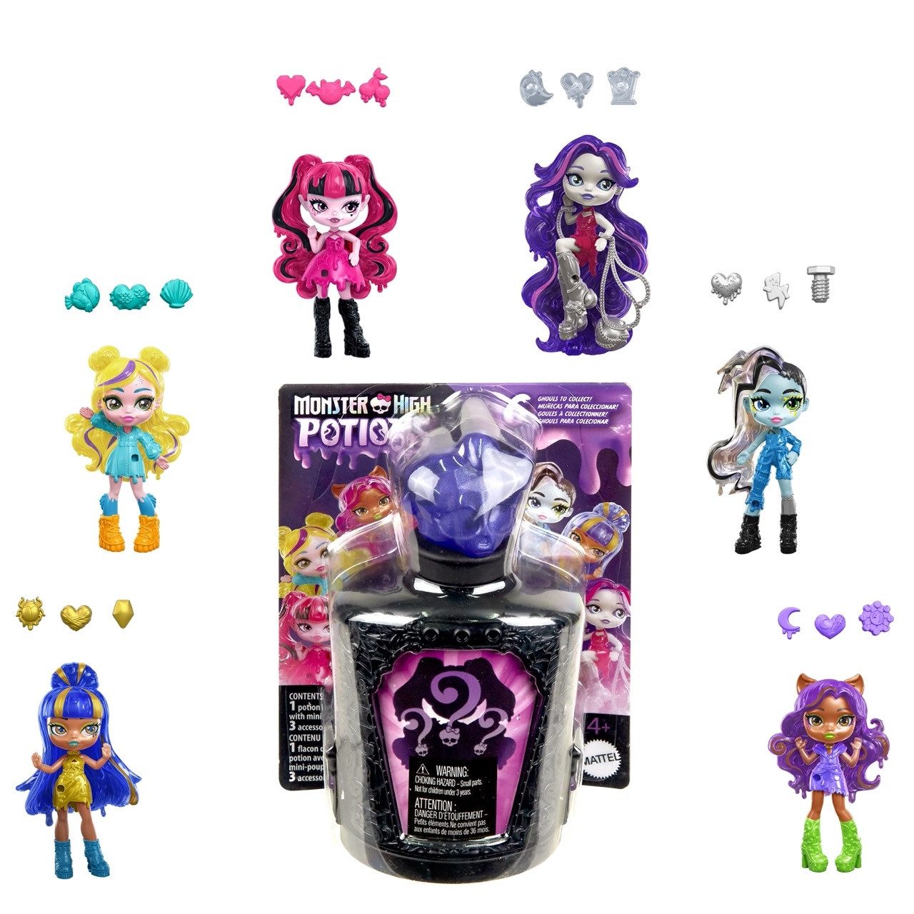 Mattel® Anziehpuppe Mattel HYB10 - Monster High Zaubertränke Minipuppen Sor günstig online kaufen