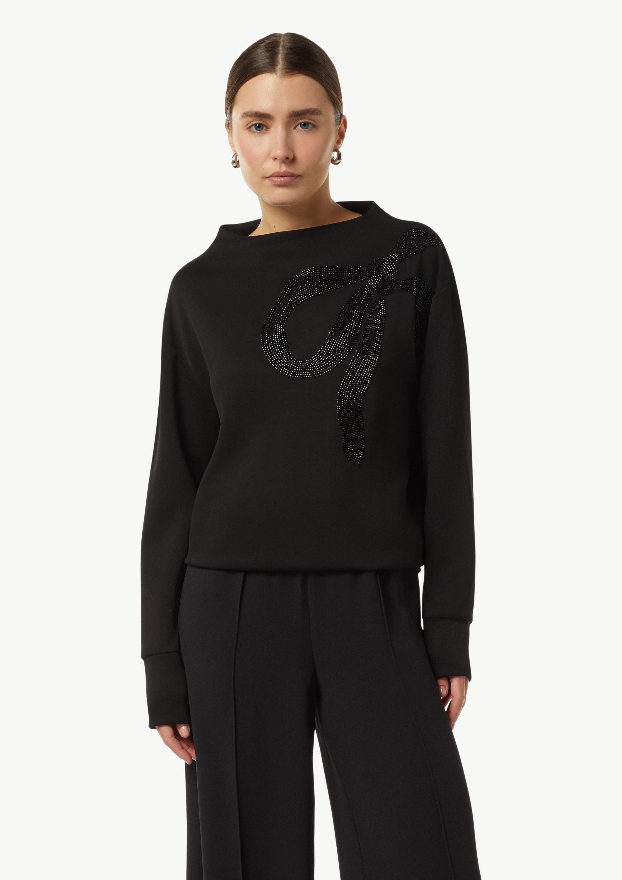comma Sweatshirt Sweatshirt Sweatshirt mit Stehkragen günstig online kaufen