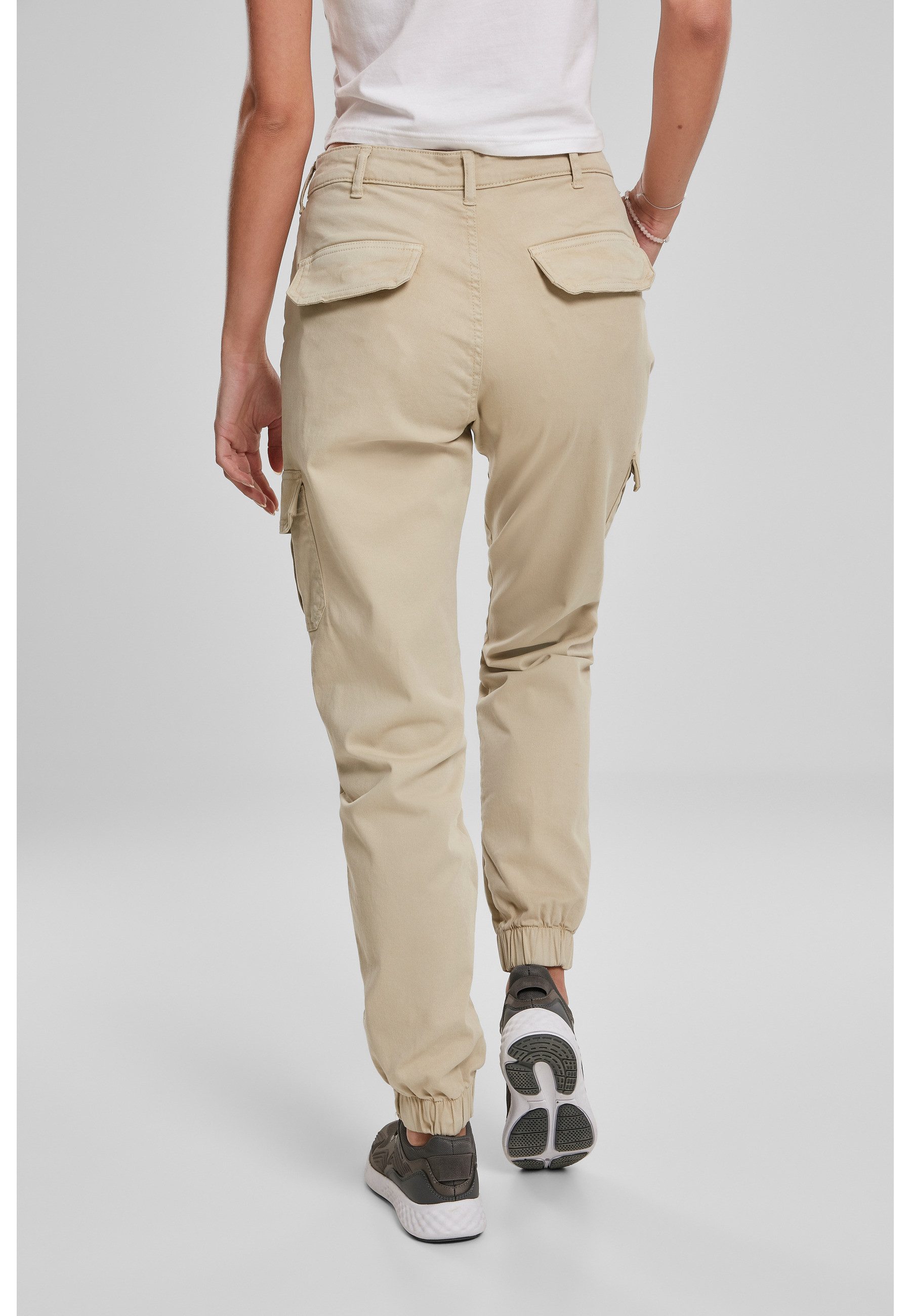 URBAN CLASSICS Cargohose Urban Classics Damen Ladies High Waist Cargo Pants (1-tlg)