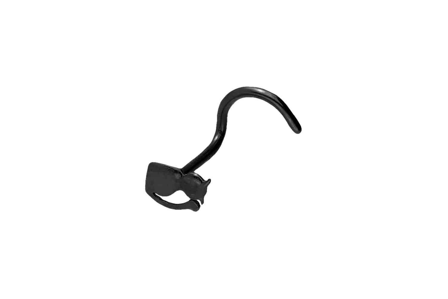 Nasenpiercing Chirurgenstahl Nasenstecker Spirale KATZE
