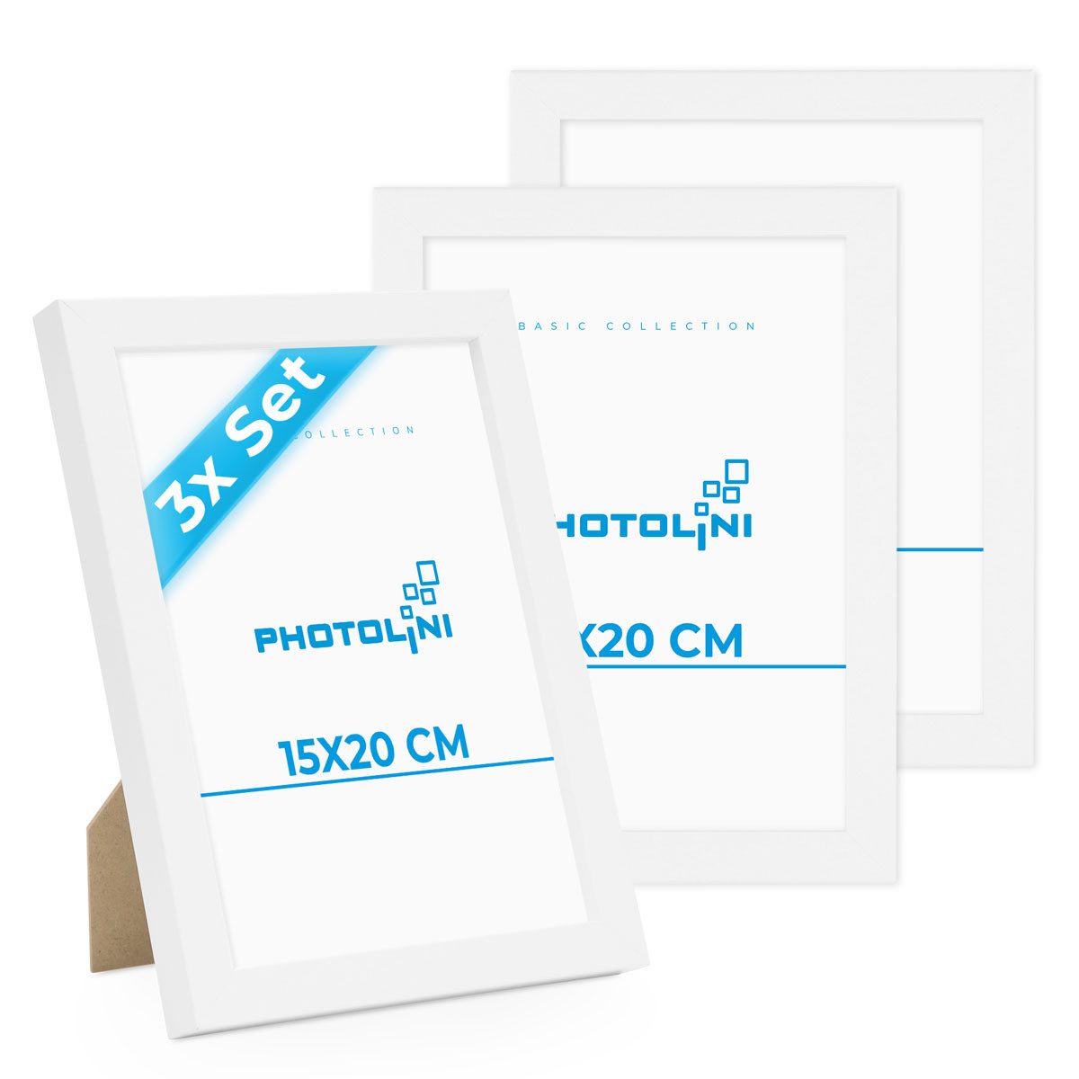 PHOTOLINI Bilderrahmen 3er Set, stabiles MDF-Holz, mit Acrylglas, extra Zub günstig online kaufen