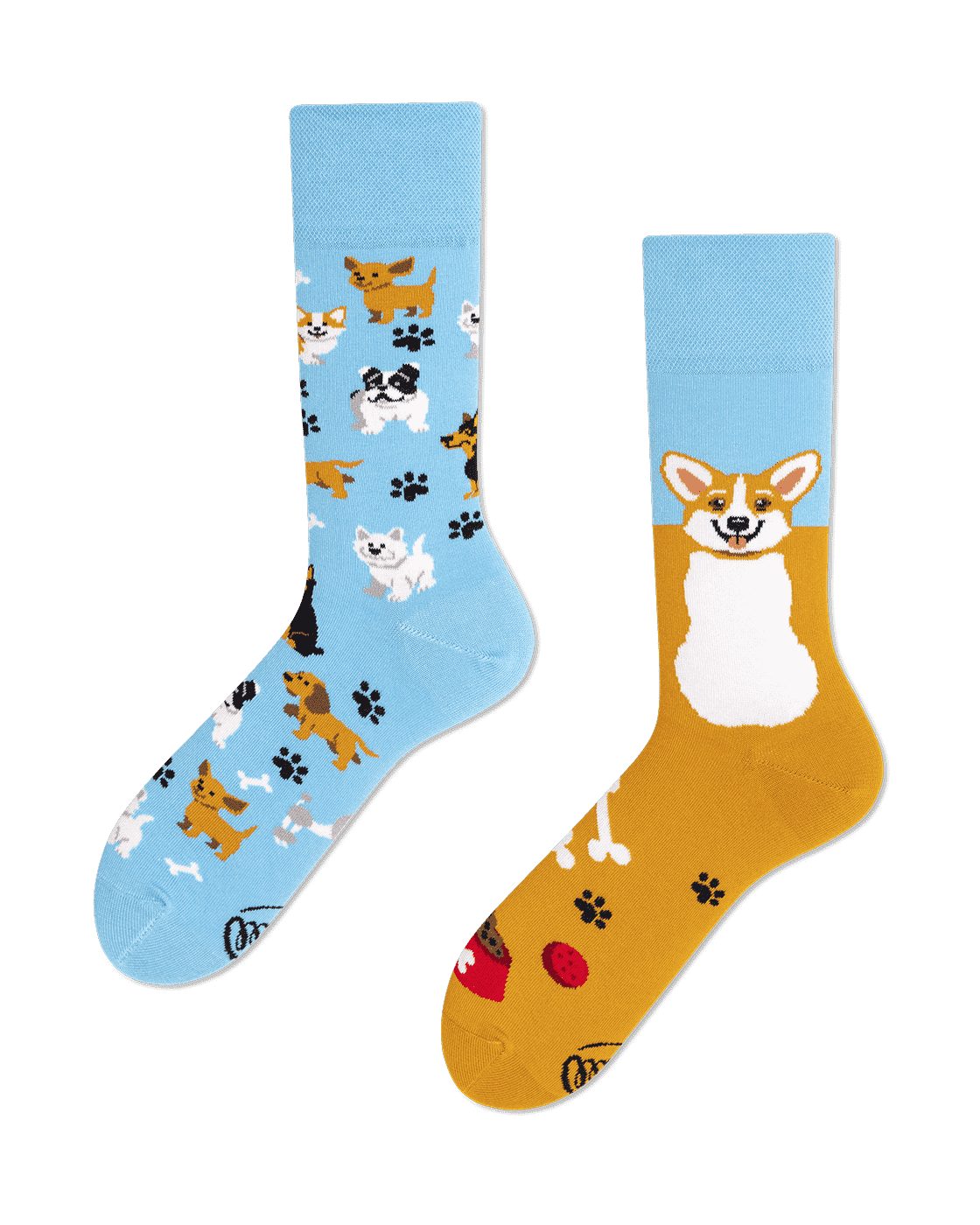 Many Mornings Freizeitsocken Many Mornings Носки Playful Dog (1 Paar, 1-Paar, 1 Paar) immer ein dismatching Paar