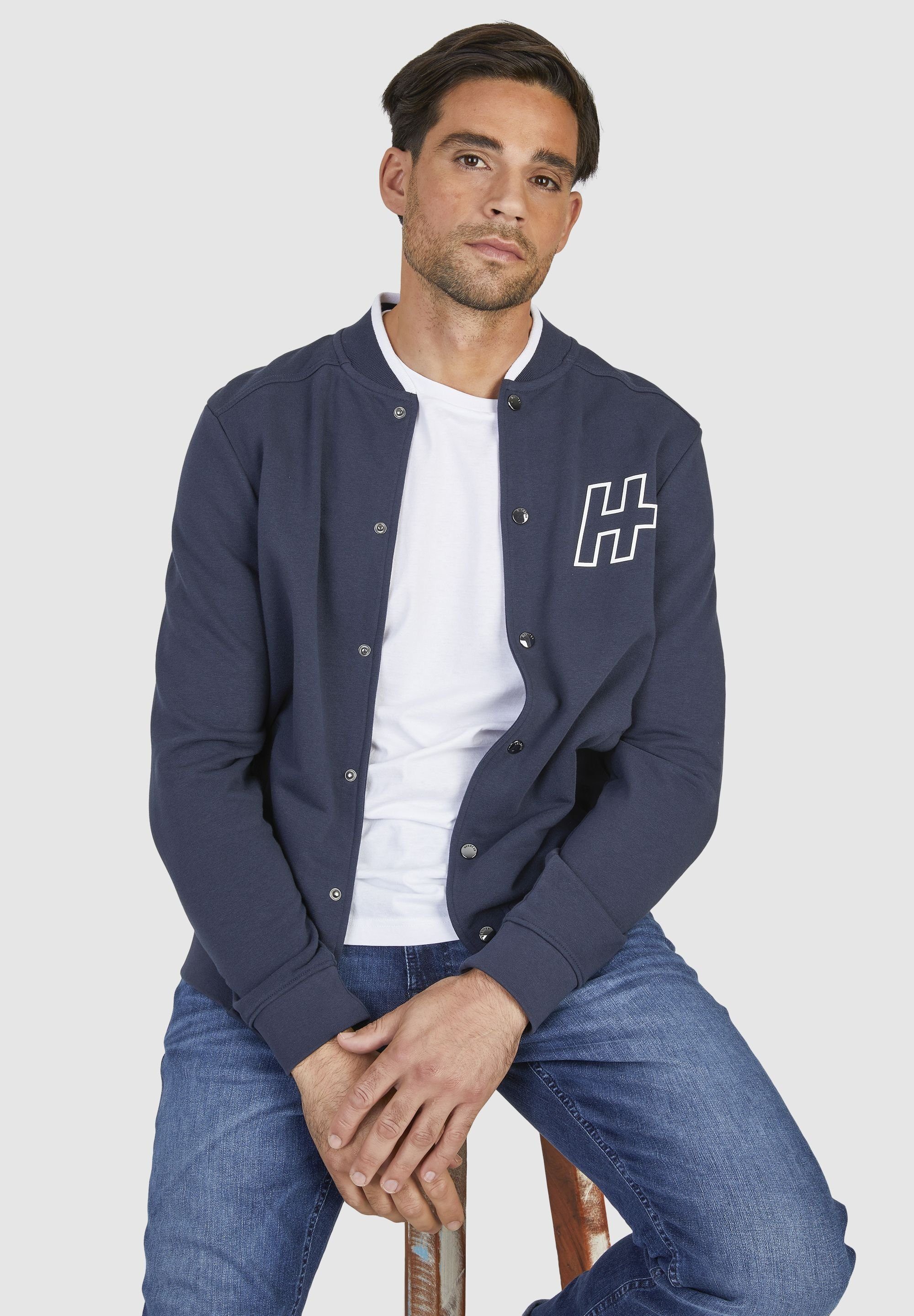 HECHTER PARIS Sweatjacke mit Druckknöpfen