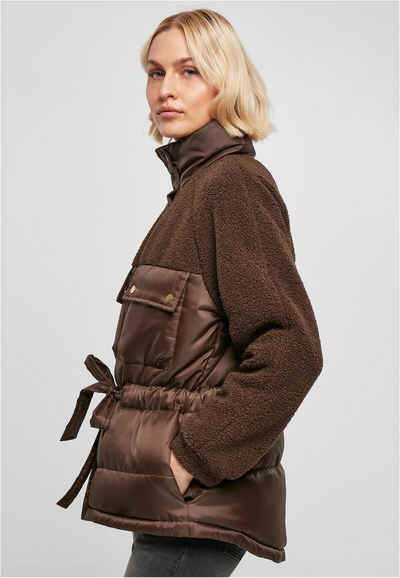 URBAN CLASSICS Winterjacke Urban Classics Damen Ladies Sherpa Mix Puffer Jacket
