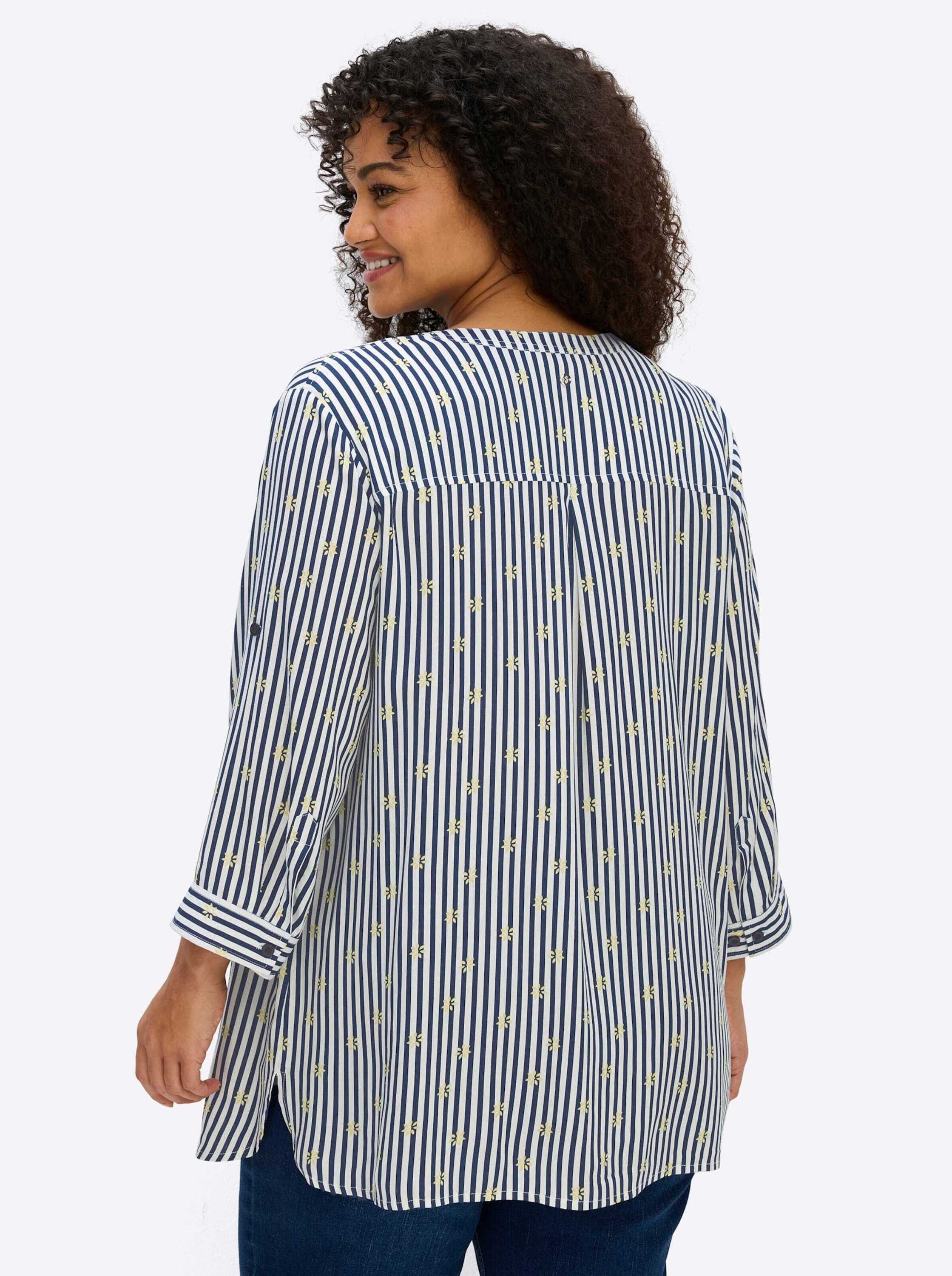 Sheego Klassische Bluse 3/4-Arm-Bluse 3/4-Arm .