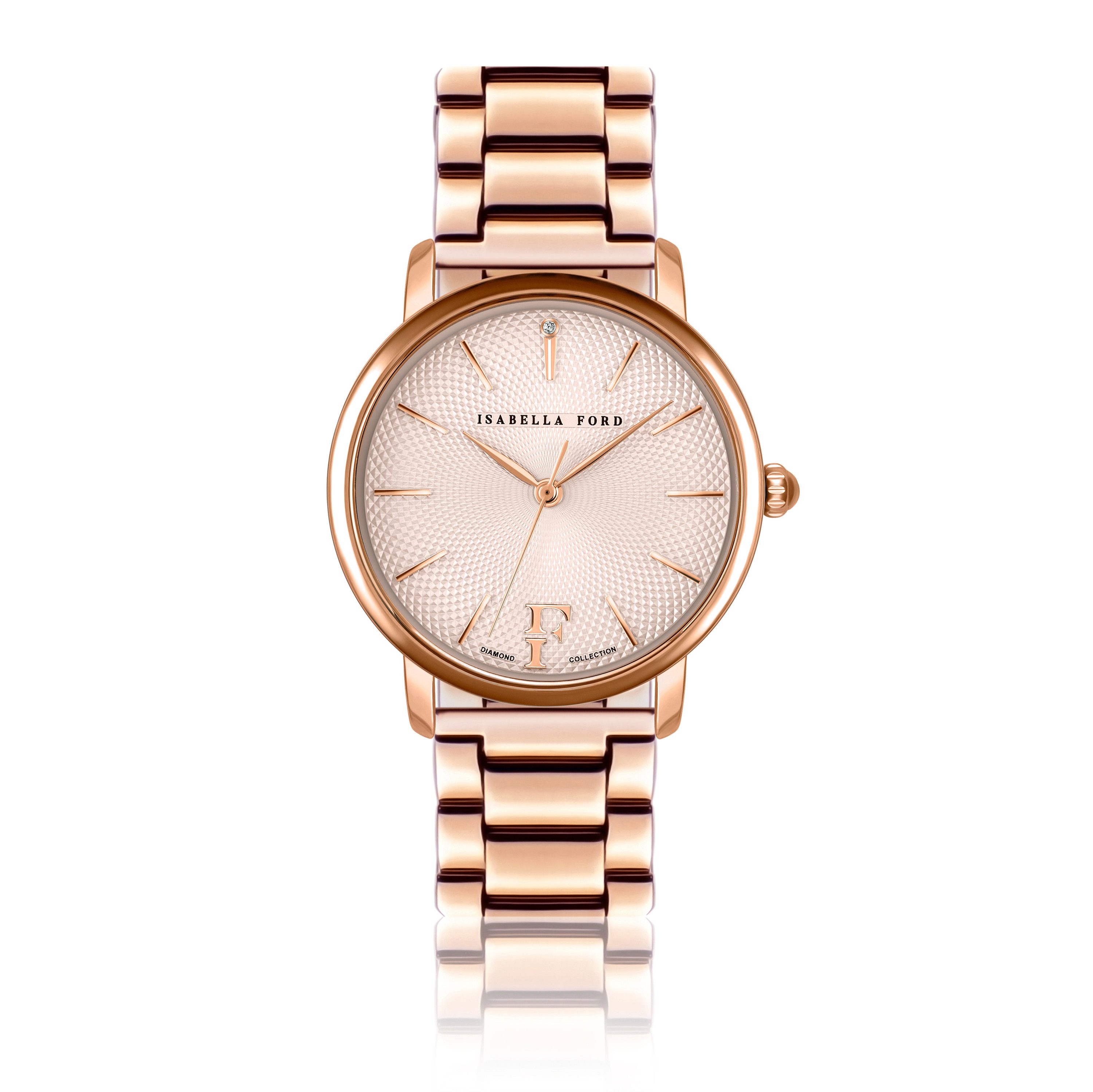 ISABELLA FORD Quarzuhr FA2-B068R Juliet Rose Gold Link