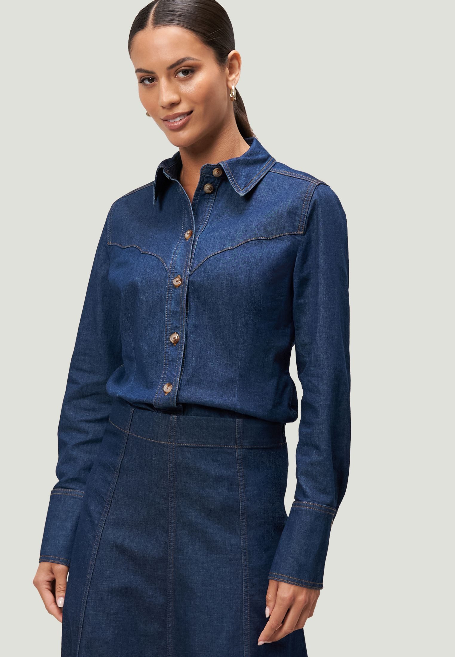 Zero Jeansbluse günstig online kaufen
